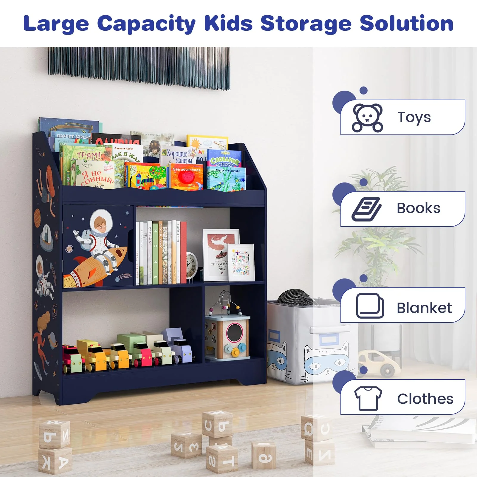 HONEY JOY Toy Storage Organiser Display Stand - Image 6