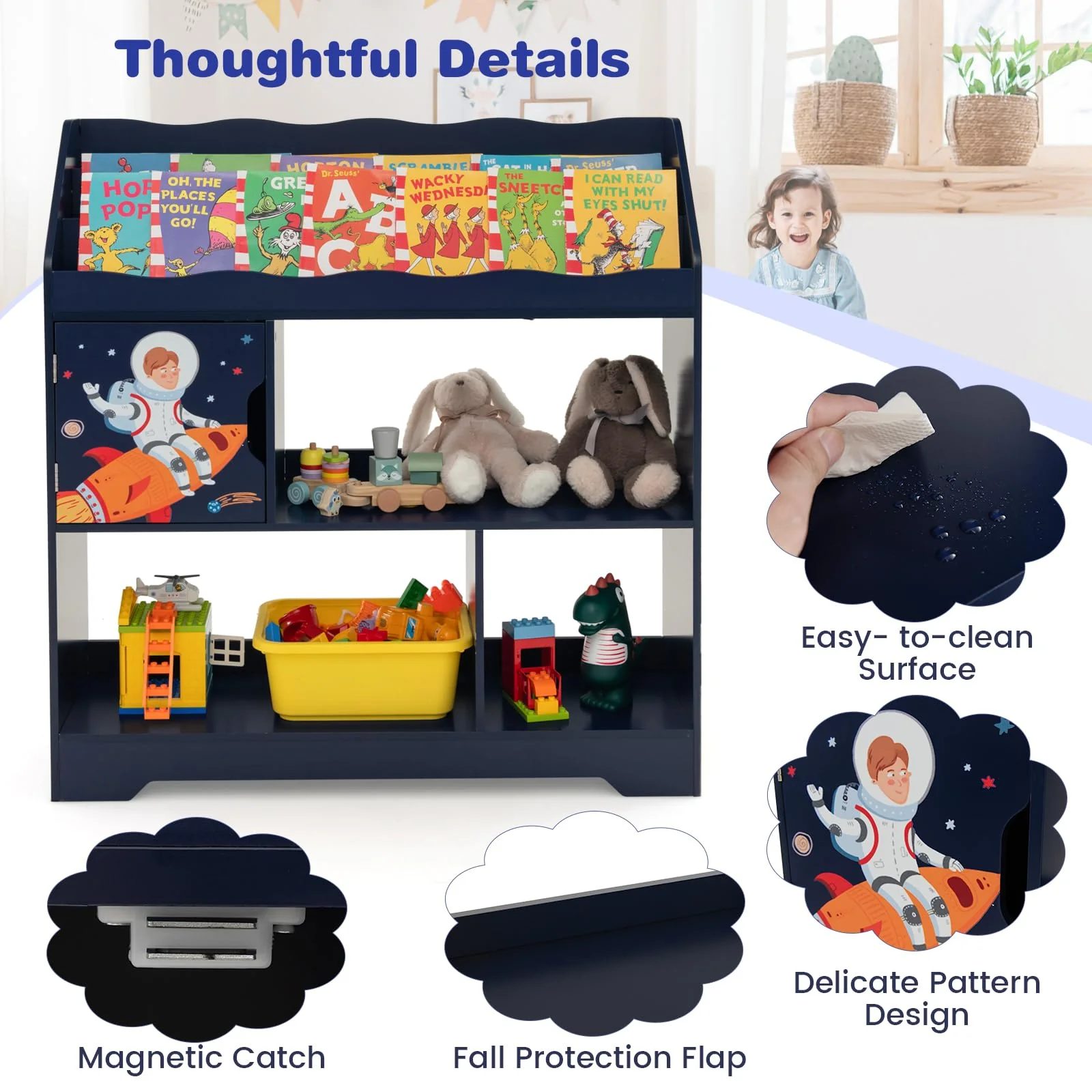 HONEY JOY Toy Storage Organiser Display Stand - Image 7