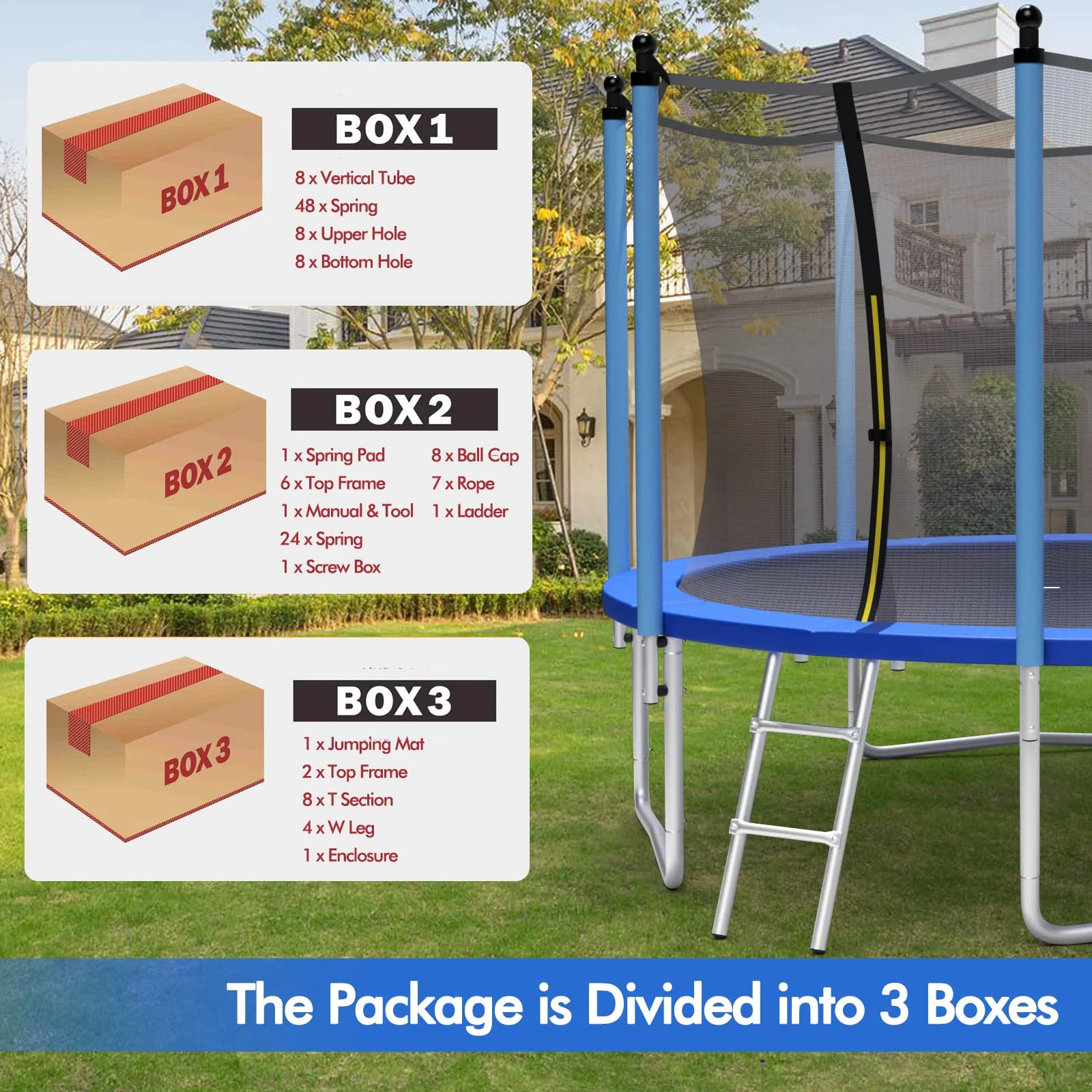 HONEY JOY Trampoline for Kids Adults - Image 9