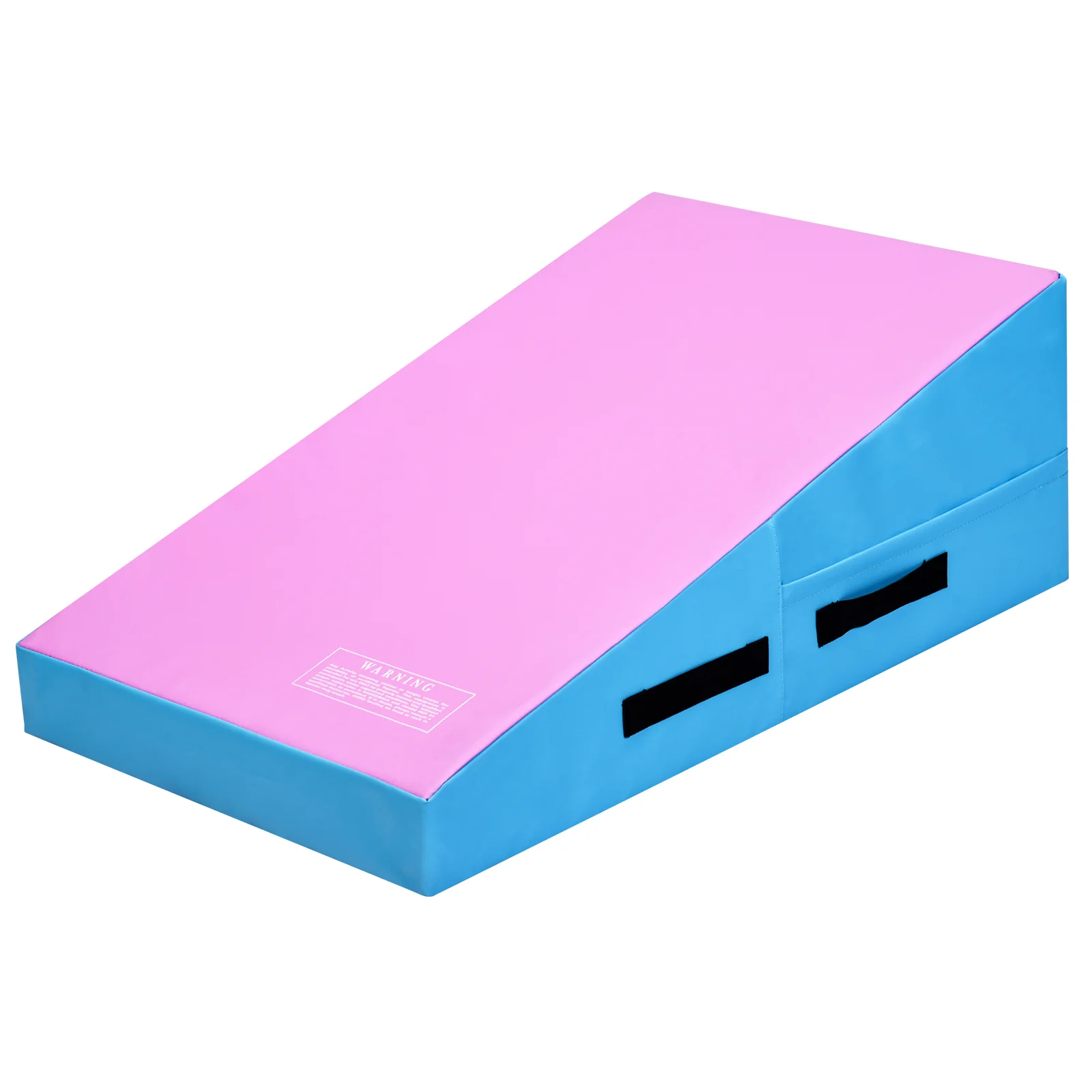 Incline Gymnastics Mat, Gym Fitness Skill Shape Tumbling Mat with Carrying Handles - Image 9
