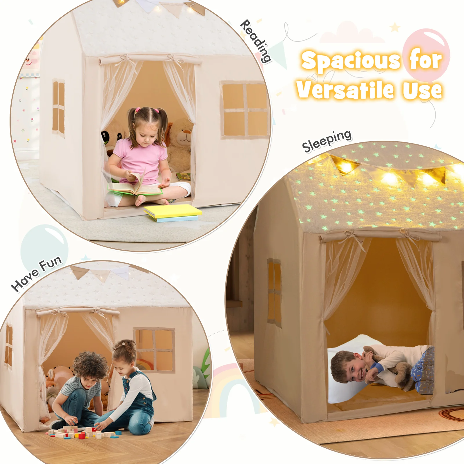 Indoor Washable Bed Tent for Boys and Girls Aged 3+ Years Old - Image 5