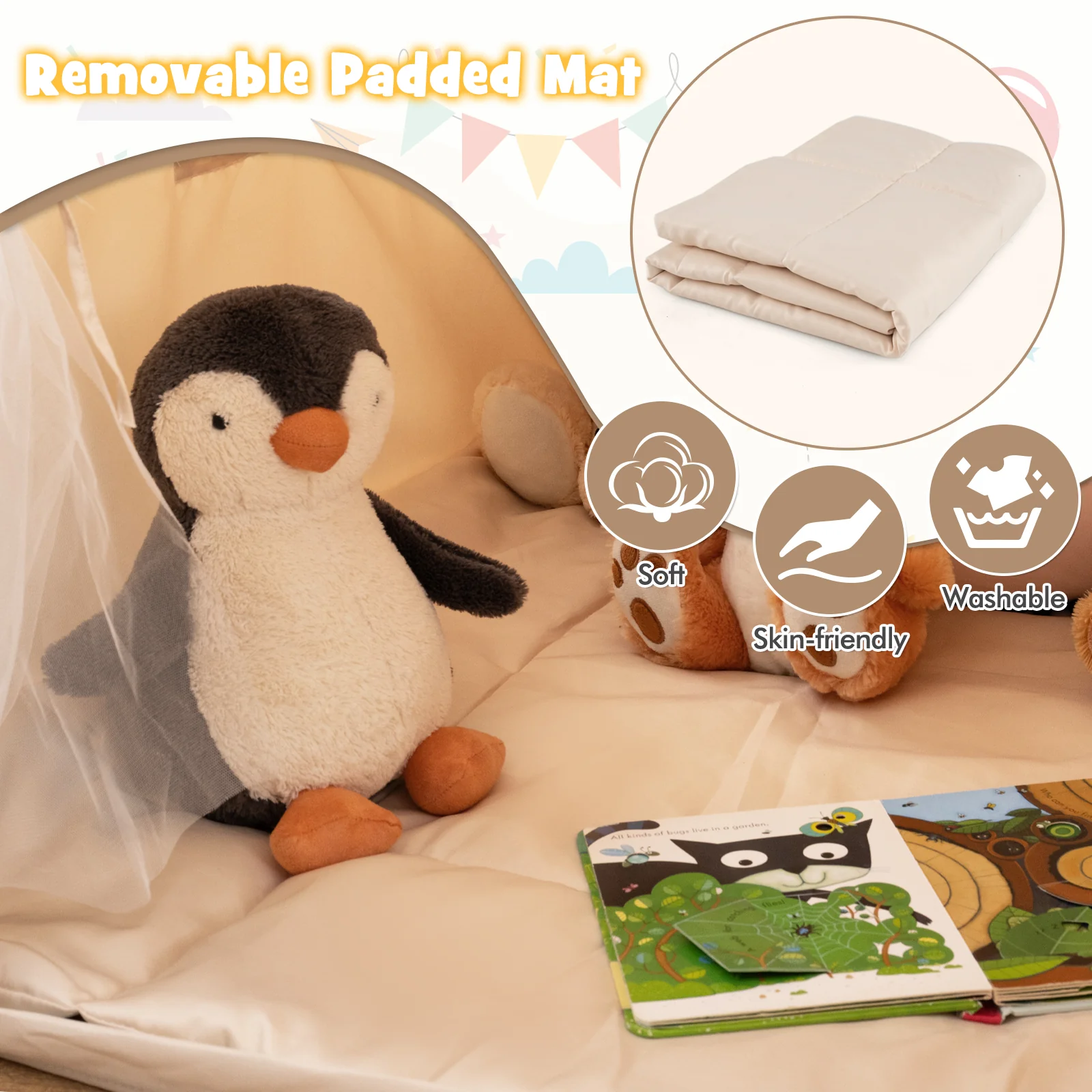 Indoor Washable Bed Tent for Boys and Girls Aged 3+ Years Old - Image 8