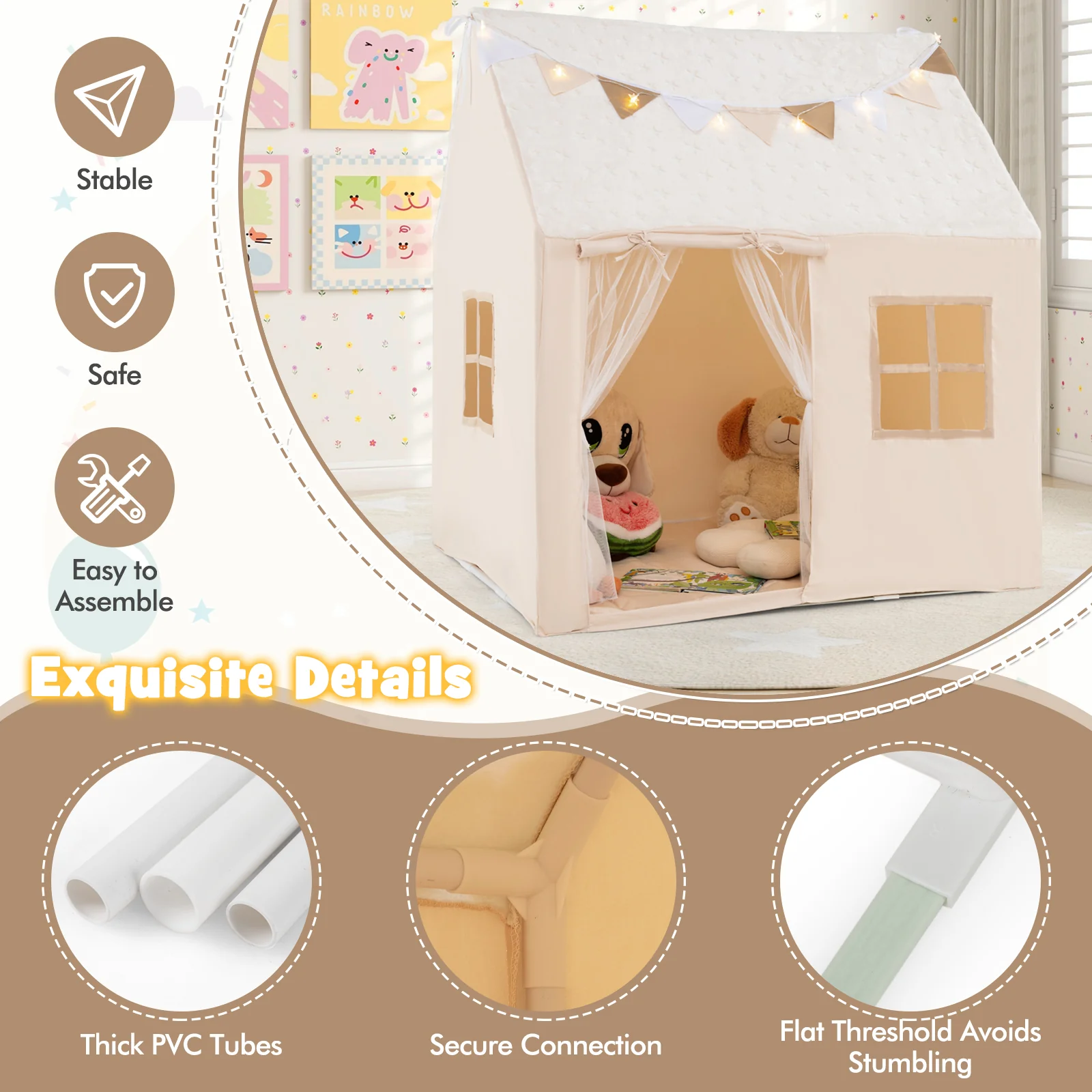Indoor Washable Bed Tent for Boys and Girls Aged 3+ Years Old - Image 9