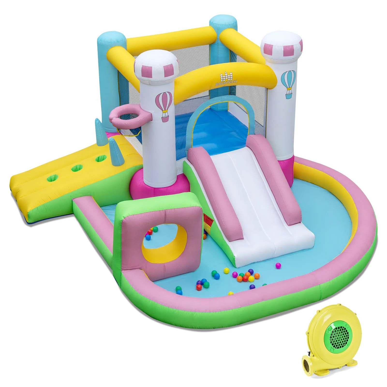 Inflatable Bounce House, Kids Jumping Castle w/Slide - Image 9