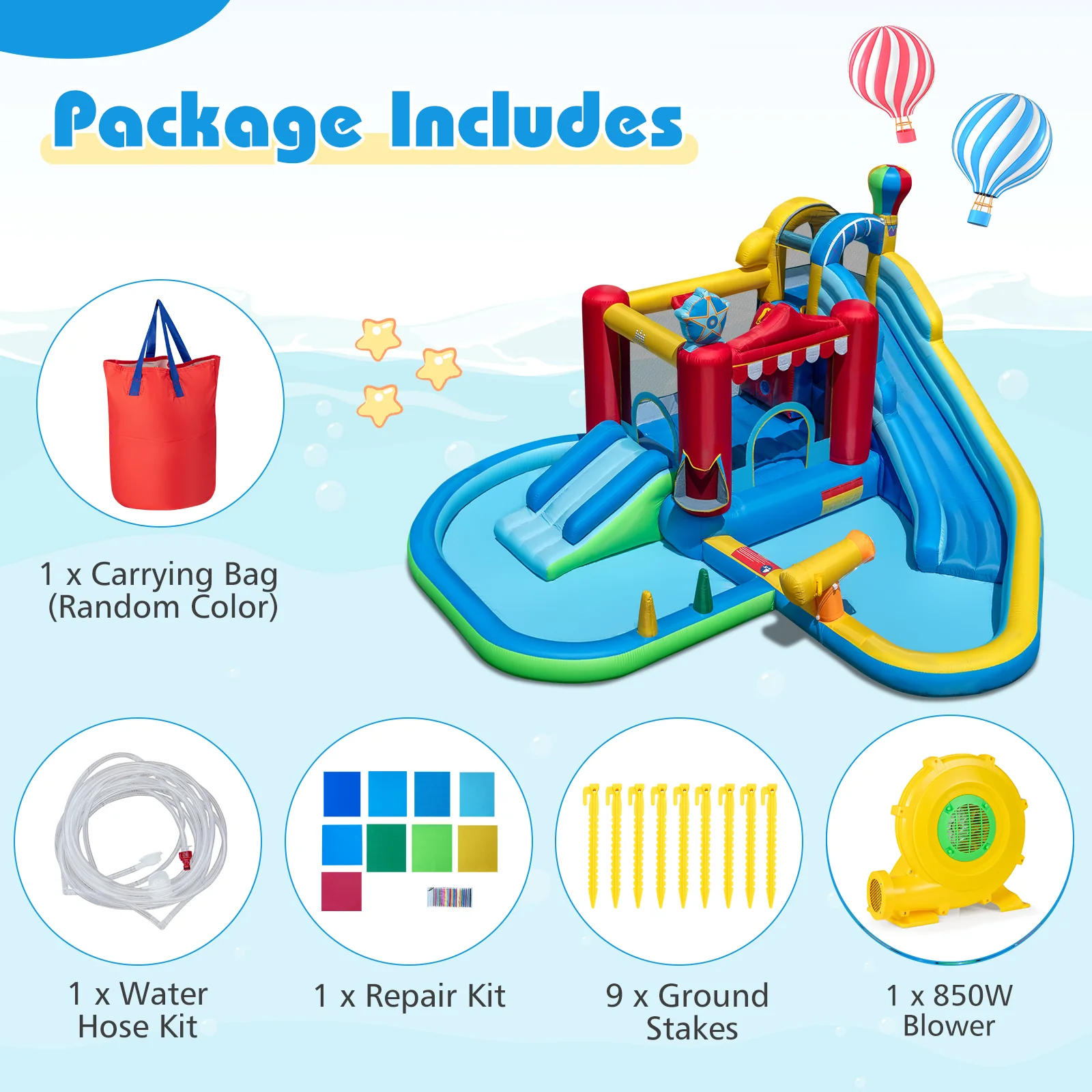 Inflatable Water Park, Water Slide with Splash Pool - Image 10