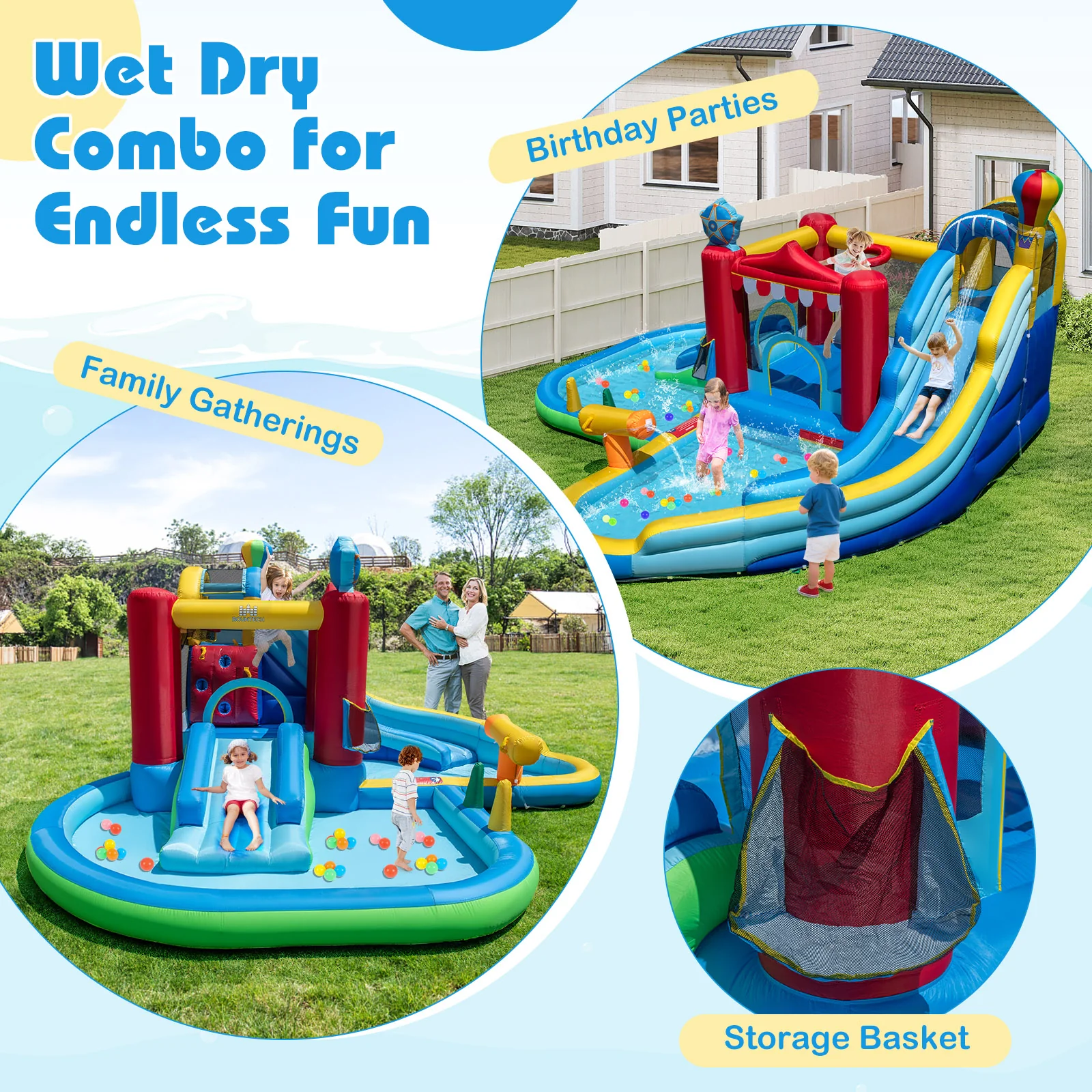 Inflatable Water Park, Water Slide with Splash Pool - Image 6