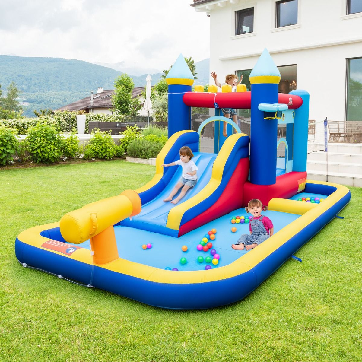 Inflatable Water Slide with Jumping House for Kids Aged 3+ - Image 2