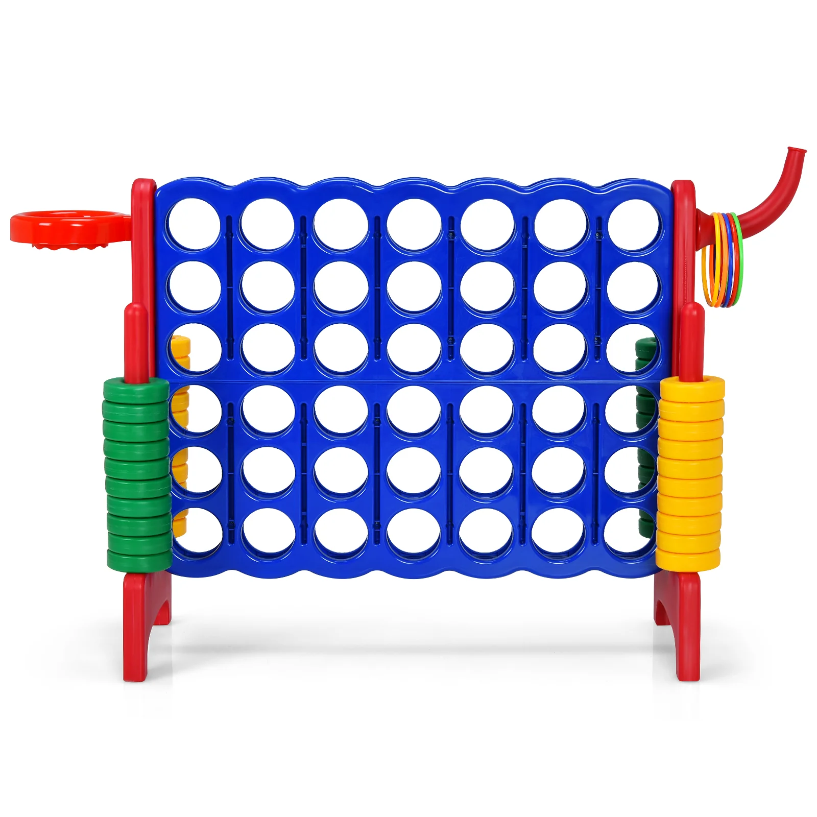 Jumbo 4-to-Score Giant Game Set for Kids with Basketball Hoop - Image 14