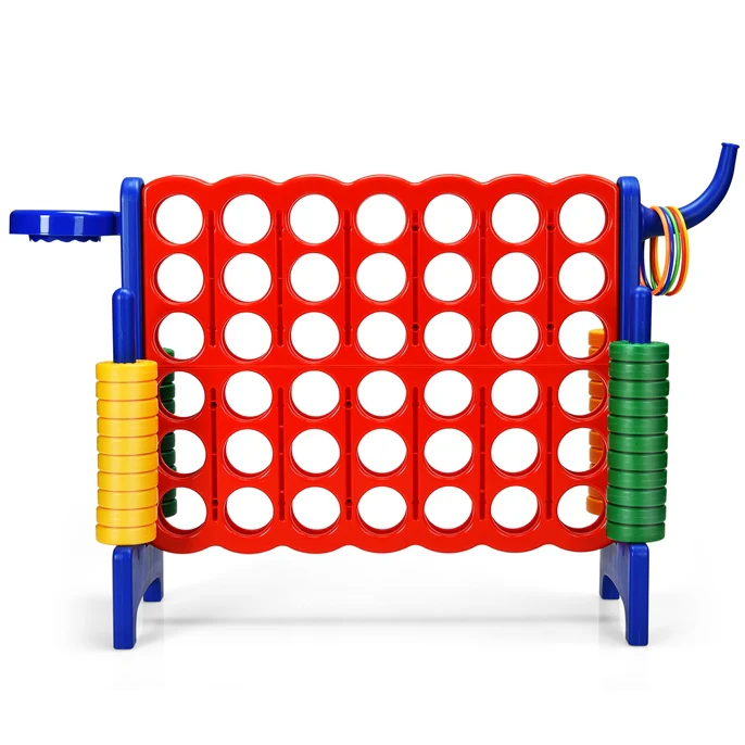 Jumbo 4-to-Score Giant Game Set for Kids with Basketball Hoop - Image 6