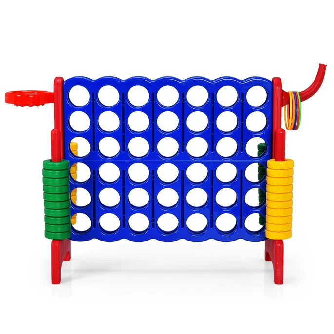 Jumbo 4-to-Score Giant Game Set for Kids with Basketball Hoop - Image 9