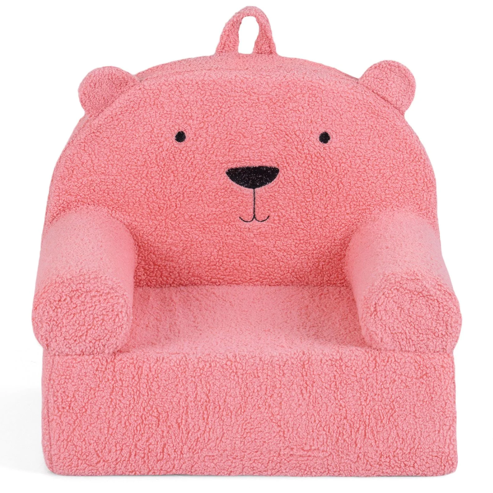 Kids Bear Sofa with Soft Fleece Fabric Cover for Playroom - Image 11