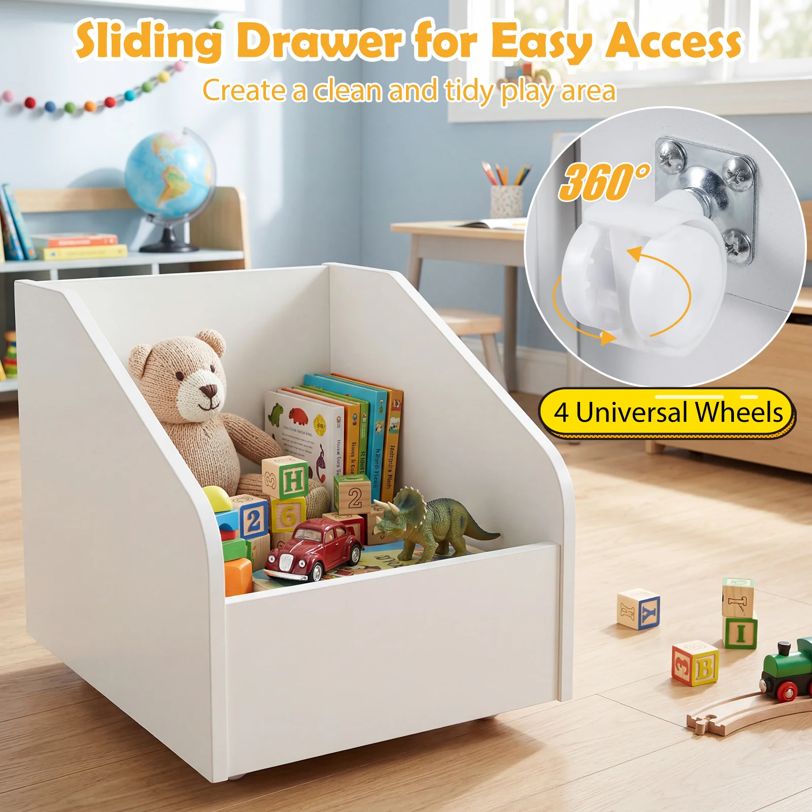 Kids Bookcase and Bookshelf with Reading Nook - Image 6