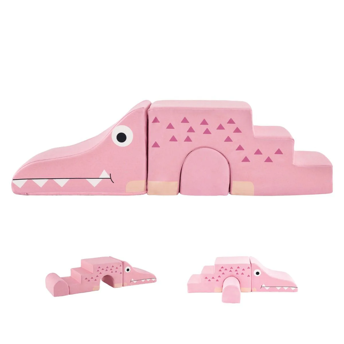 Kids Climbing Foam Blocks Playset with Removable Velvet Covers - Image 11