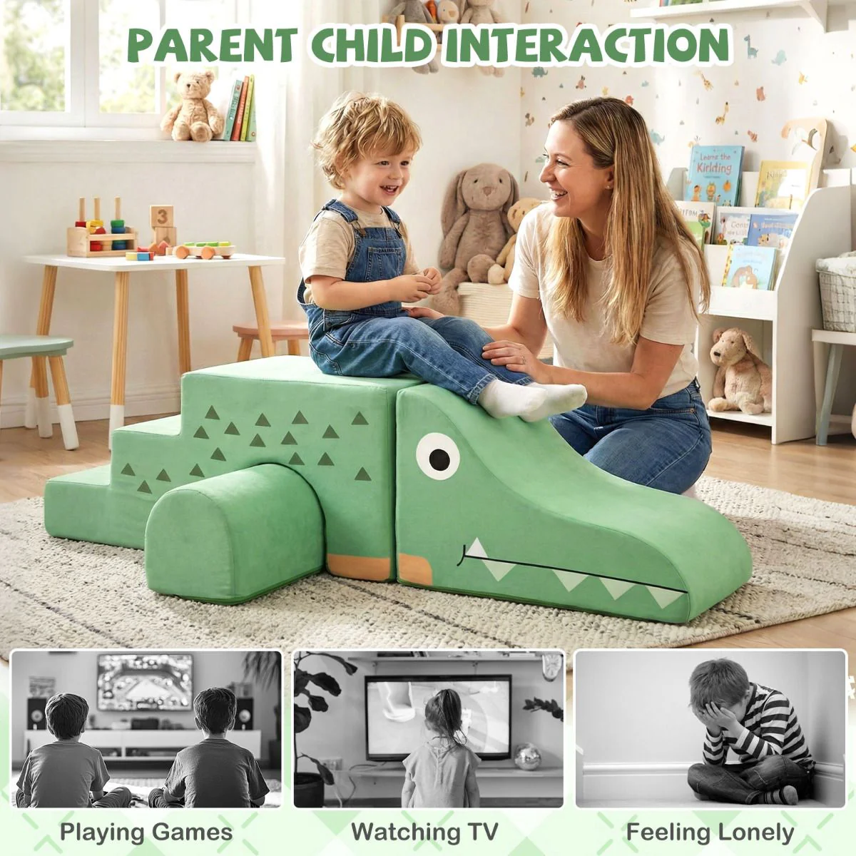 Kids Climbing Foam Blocks Playset with Removable Velvet Covers - Image 7
