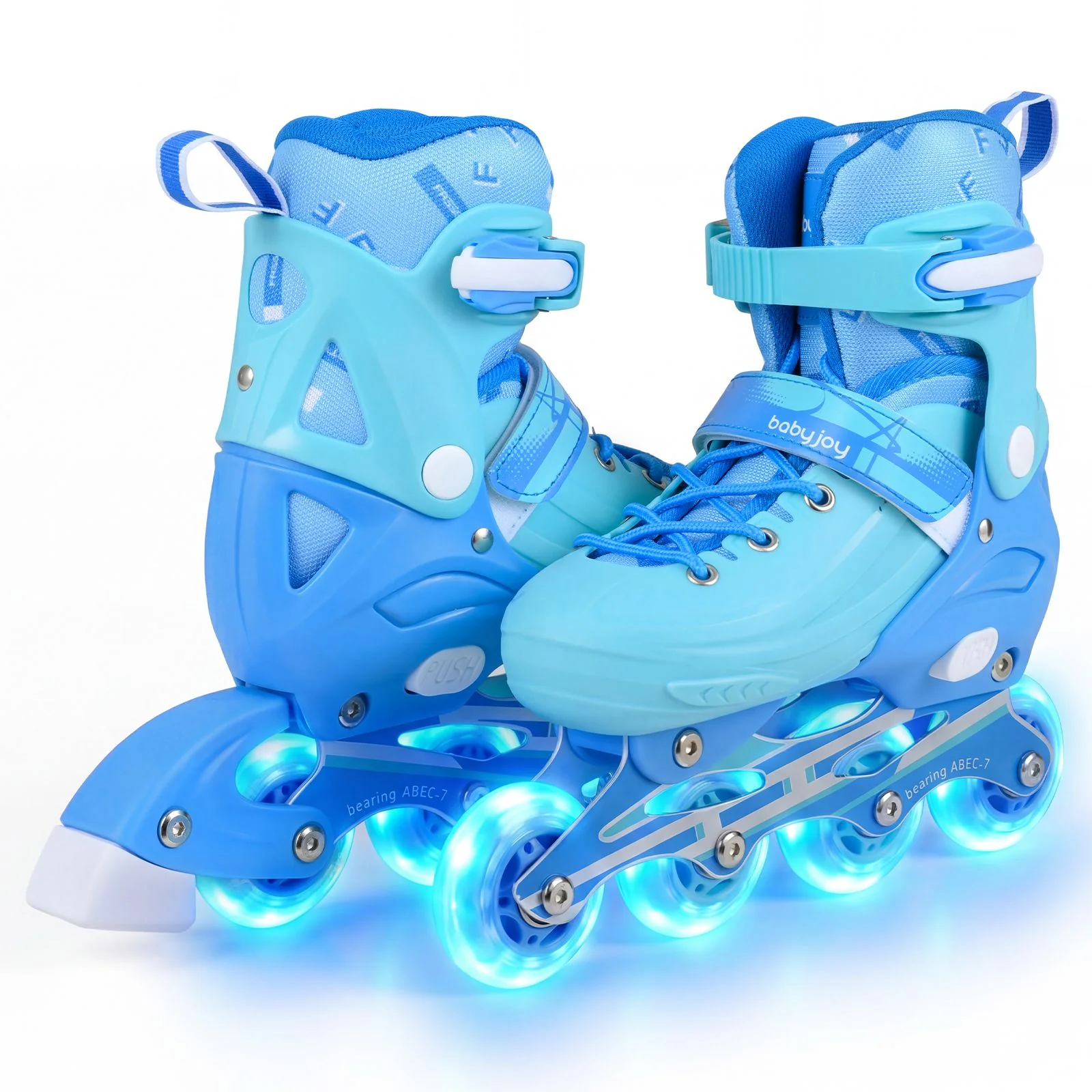 Kids Inline Skates with Illuminating Wheels and Safety Support for Toddlers