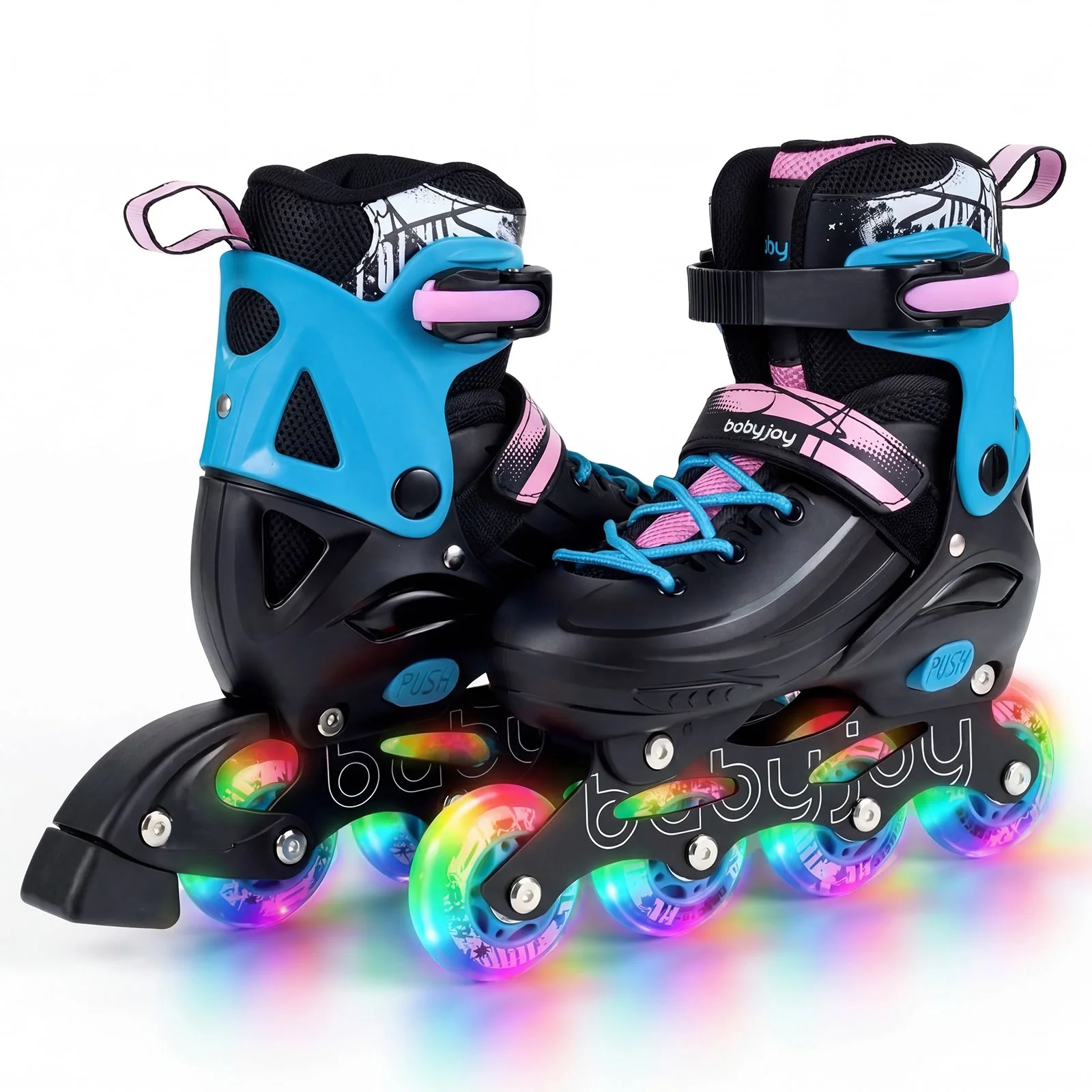 Kids Inline Skates with Illuminating Wheels and Safety Support for Toddlers - Image 10