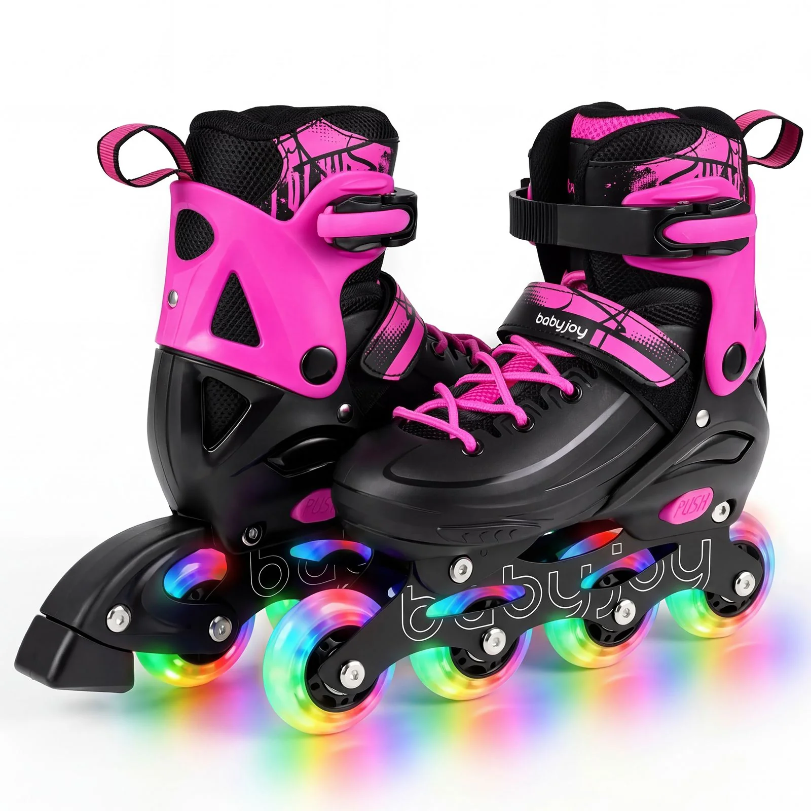 Kids Inline Skates with Illuminating Wheels and Safety Support for Toddlers - Image 11