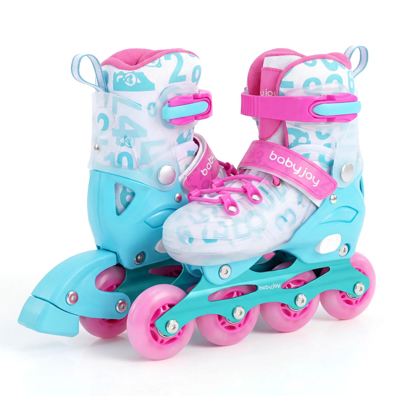 Kids Inline Skates with Light Up Wheels and Safety Protection for Beginners - Image 15