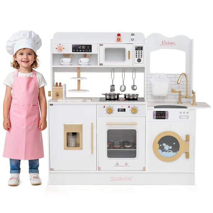 Kids Kitchen Playset, Pretend Play Kitchen w/25 Accessories - Image 10