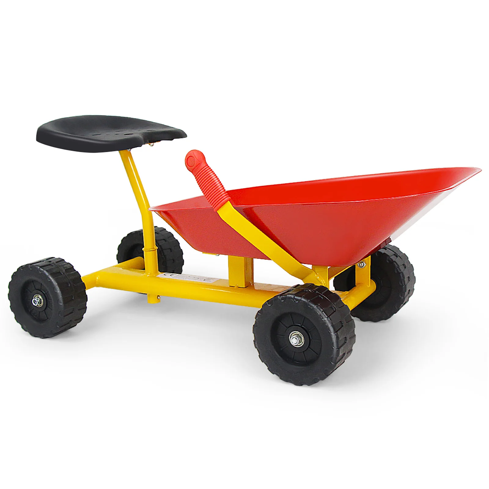 Kids Ride-On Sand Dumper, Outdoor Sandbox Toy with Controllable Shovel and 4 Wheels - Image 11