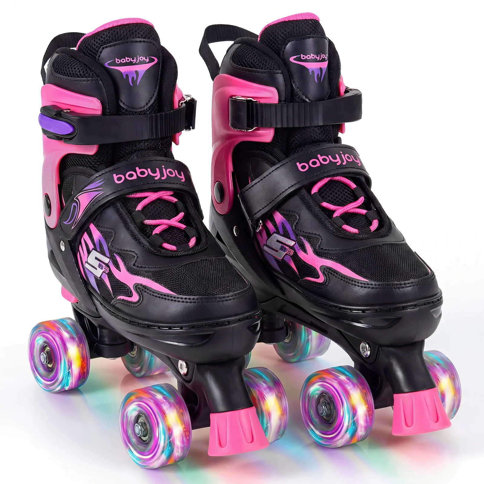 Kids Roller Skates for Teens 4 Sizes Adjustable Quad Skates for Beginners - Image 17