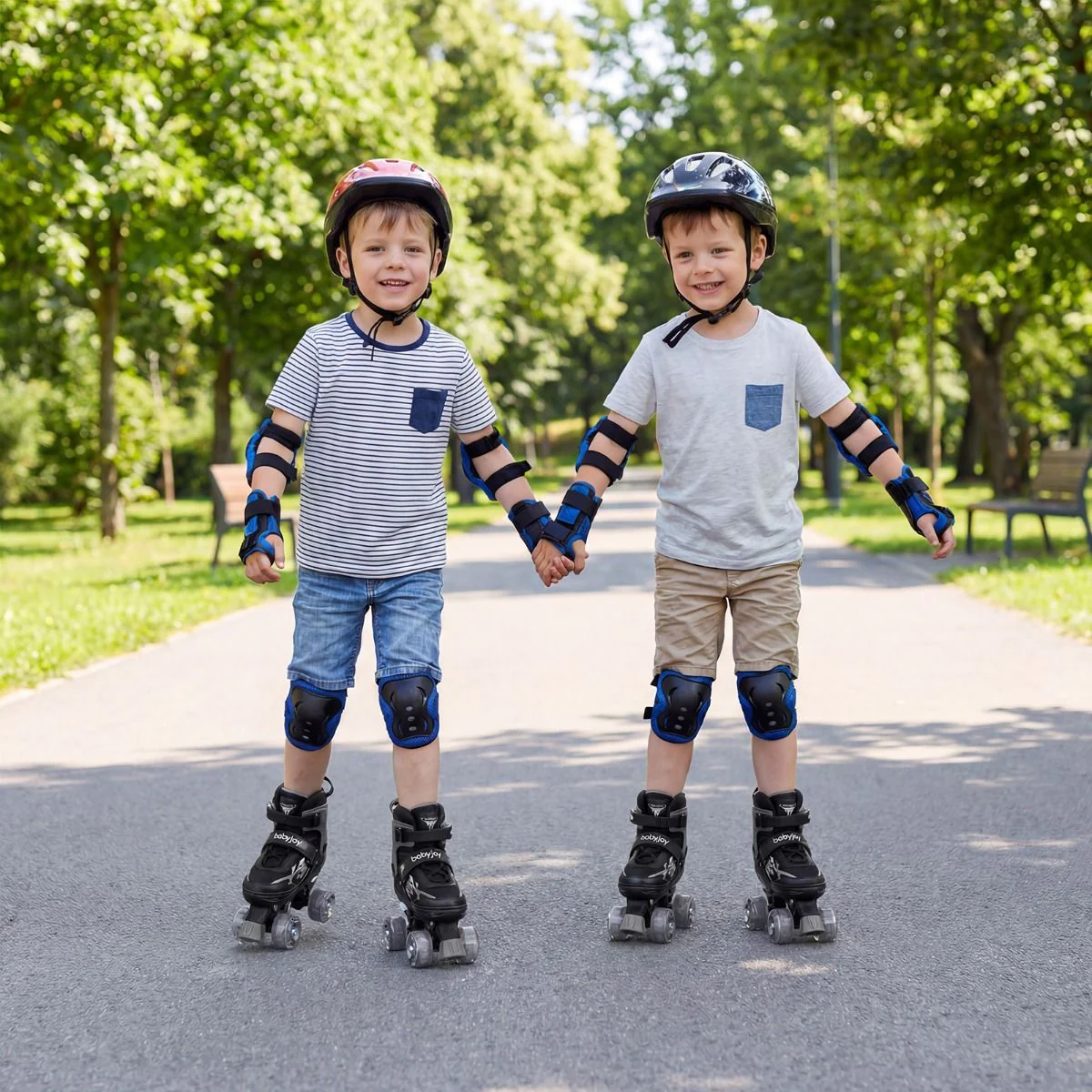 Kids Roller Skates for Teens 4 Sizes Adjustable Quad Skates for Beginners - Image 9