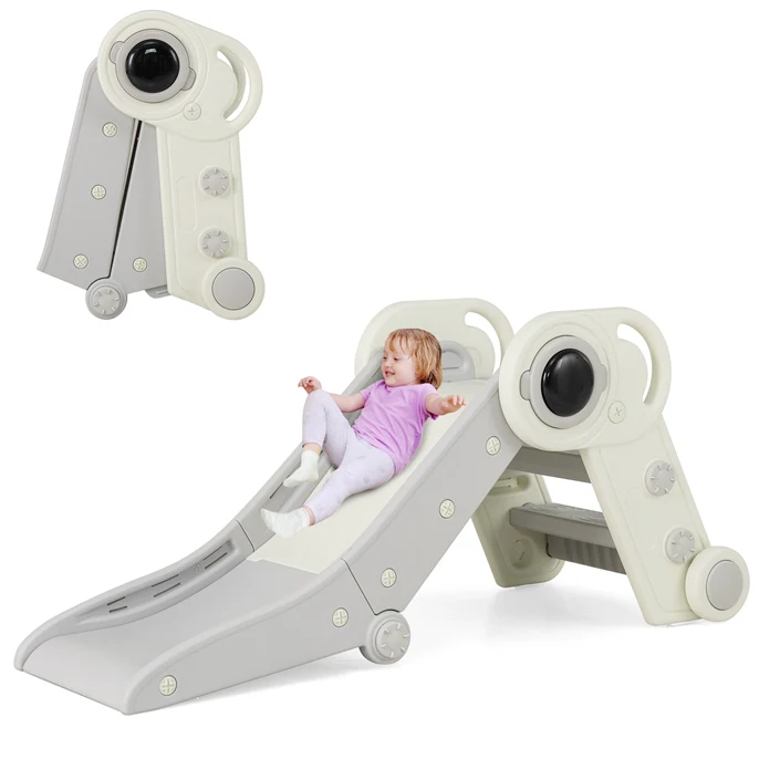 Kids Slide, Indoor Kids Folding Freestanding Slides w/Climber - Image 10