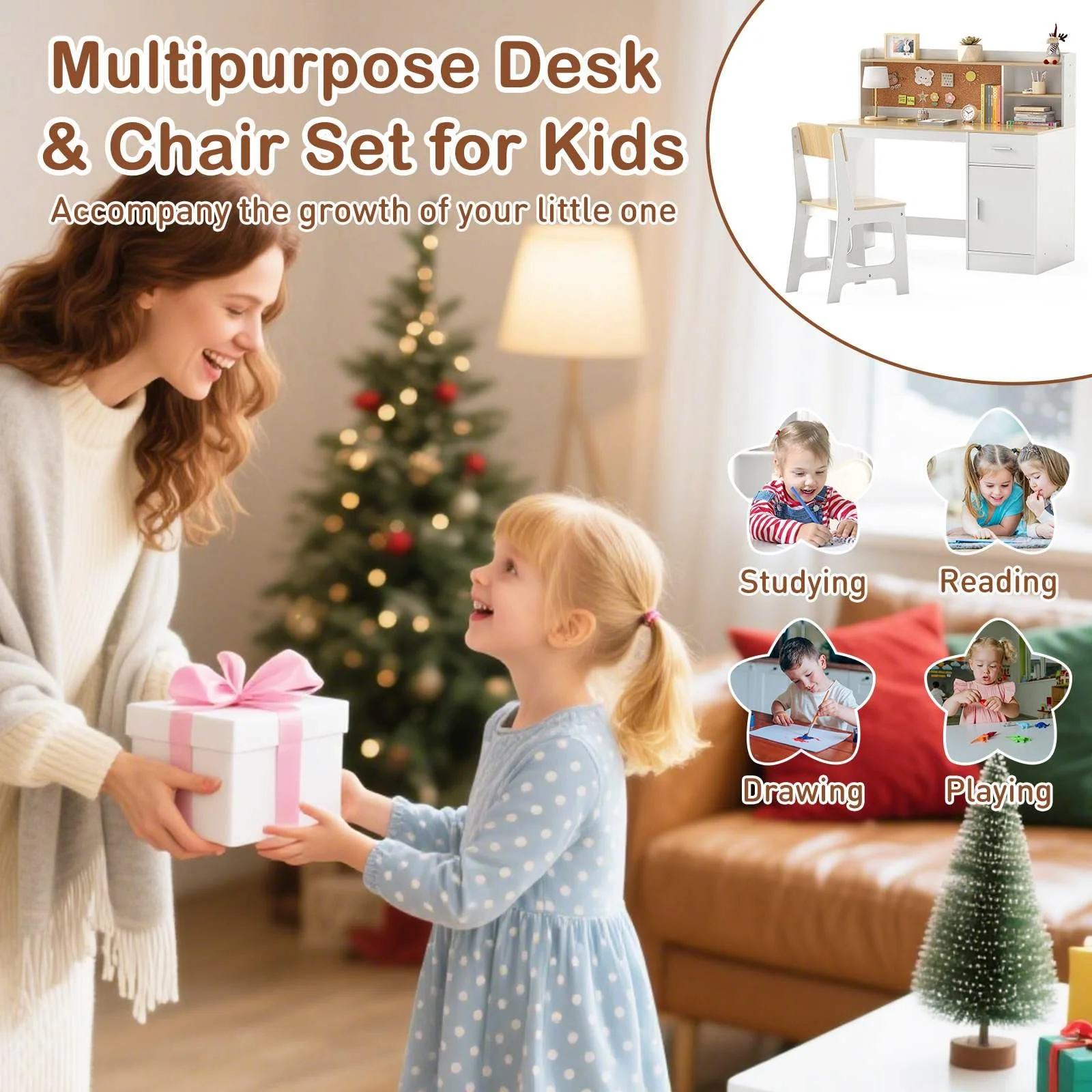 Kids Study Desk and Chair Set - Image 7