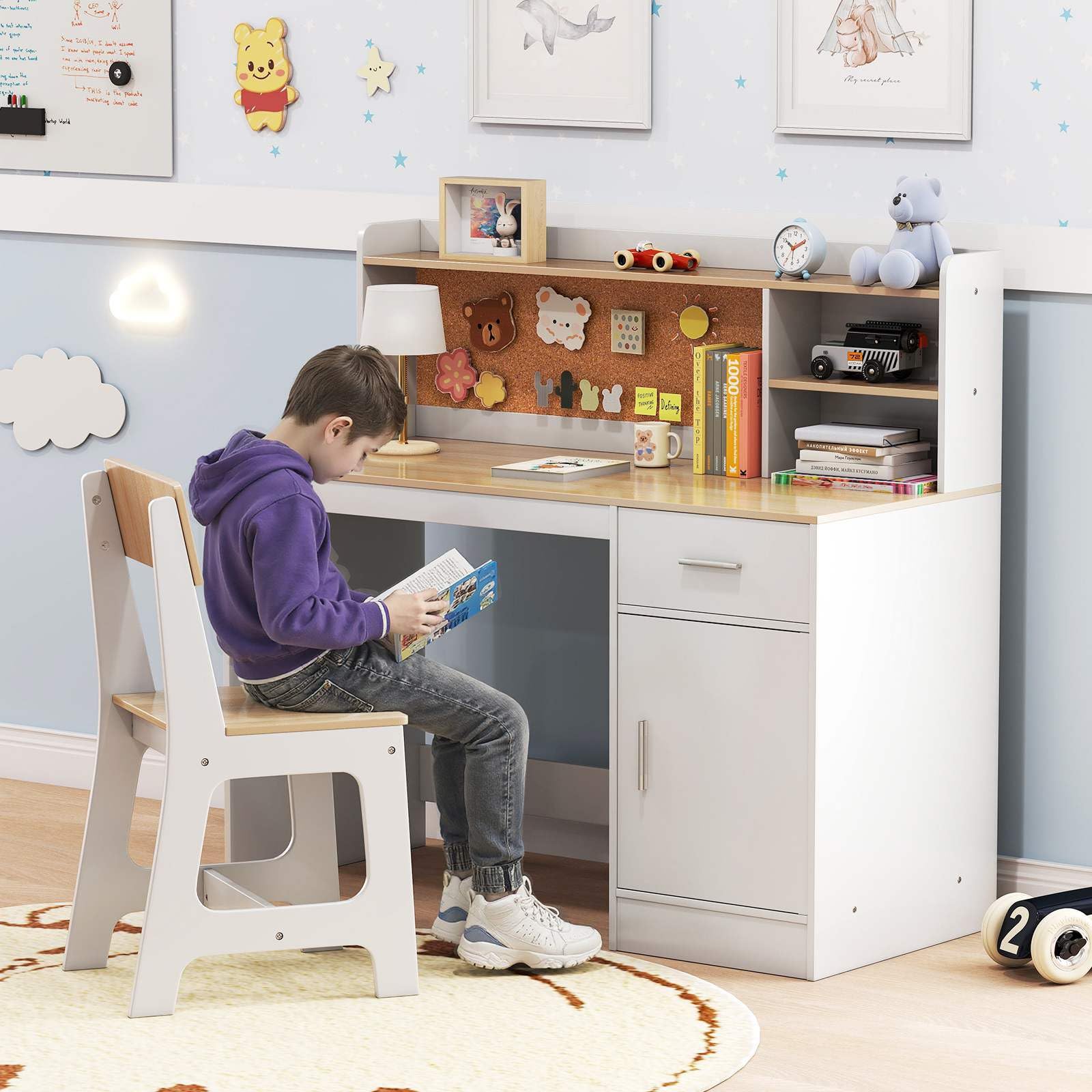 Kids Study Desk and Chair Set - Image 8