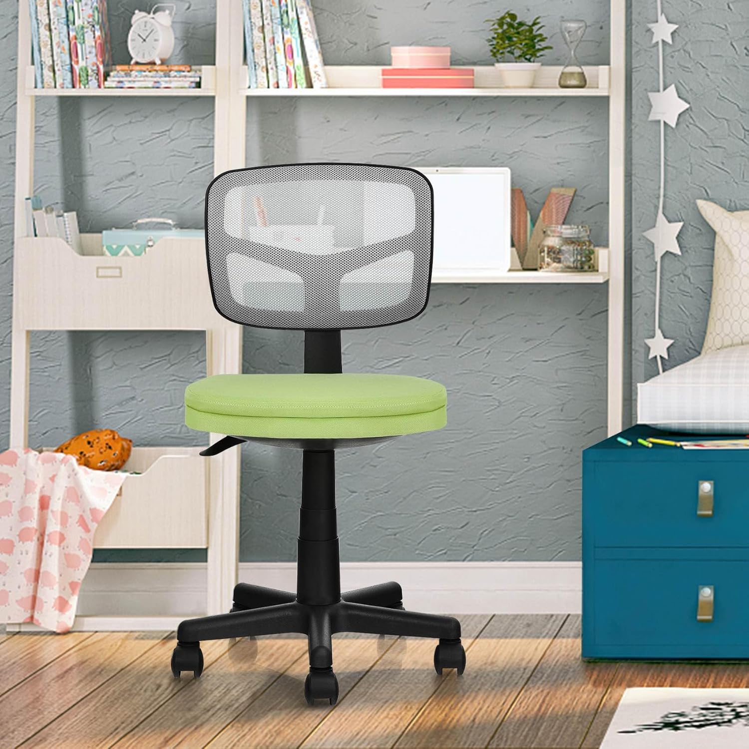 Kids Swivel Desk Computer Chair Home Office Adjustable Children Mesh Study Chair - Image 10