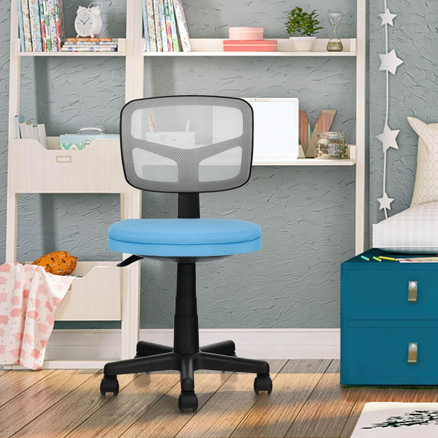 Kids Swivel Desk Computer Chair Home Office Adjustable Children Mesh Study Chair - Image 11