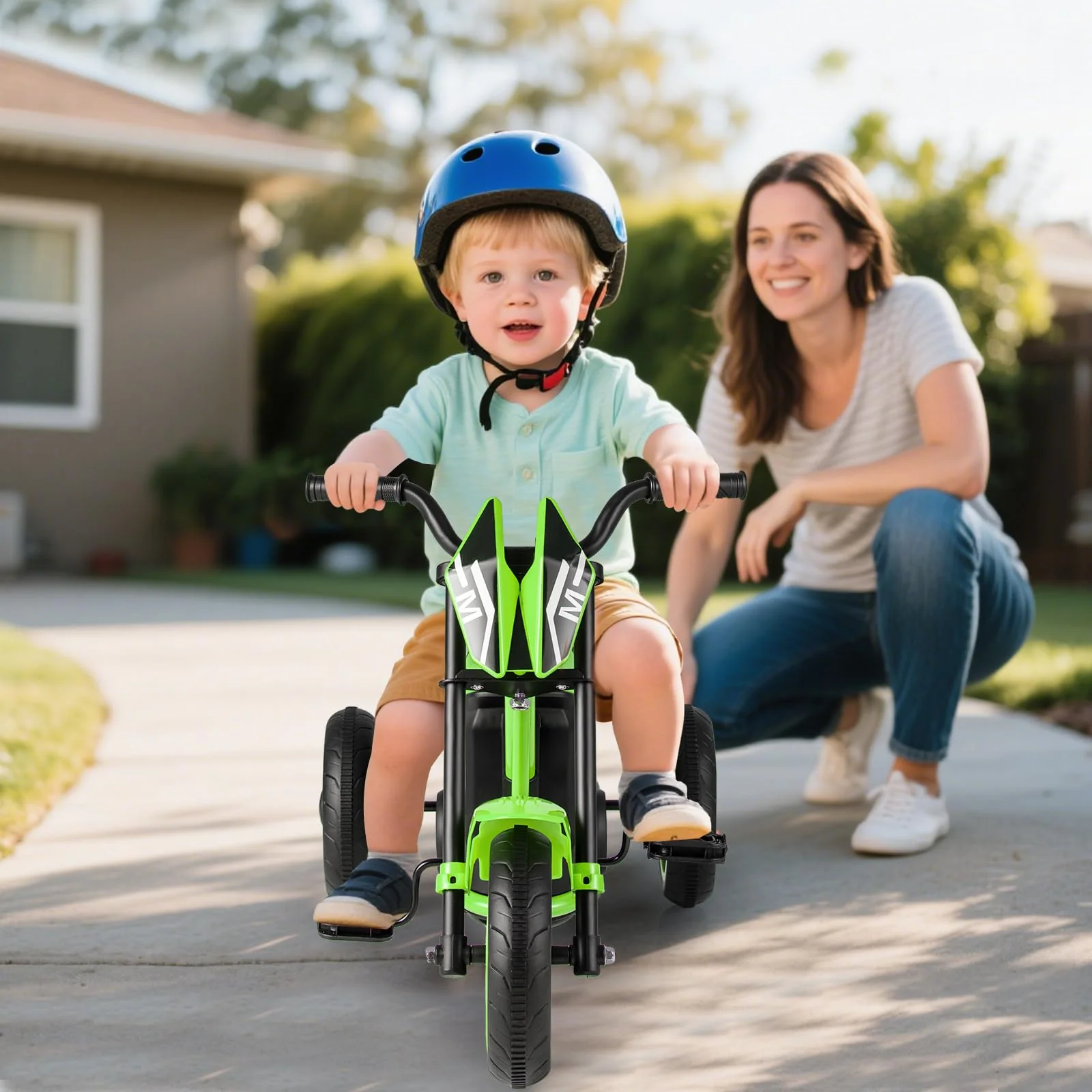 Kids Tricycle, 3-Wheel Toddler Bike with Foot Pedals, Forward/Backward - Image 4