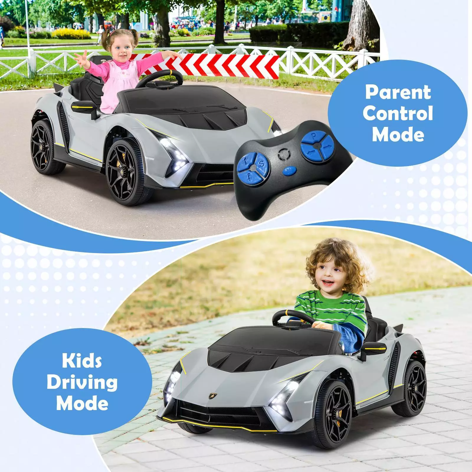 Licensed Lamborghini 12V Kids Ride on Car 4WD Battery Power Electric Sports Car - Image 10