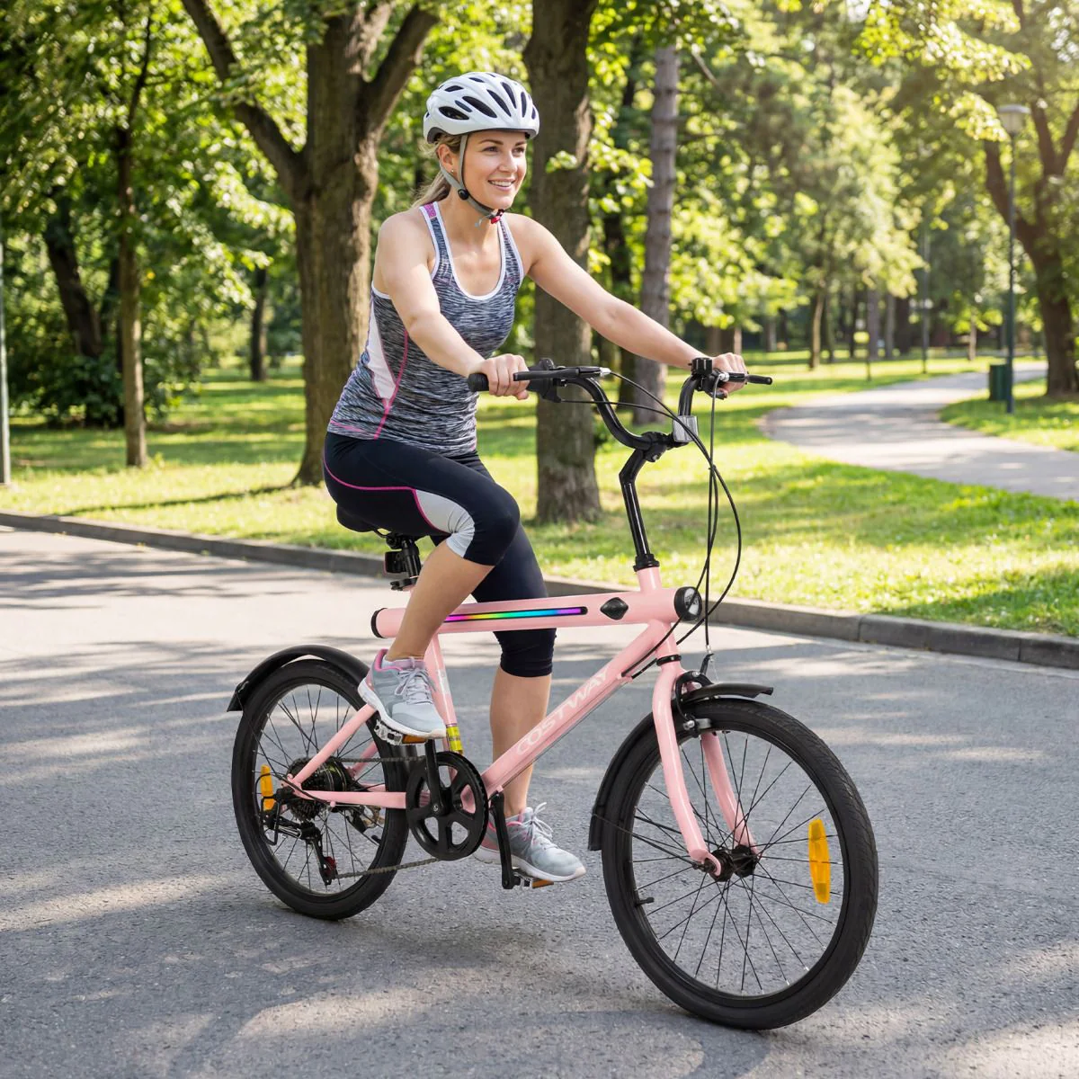 Lighted Cycling Bike with Adjustable Handlebar and Seat - Image 2