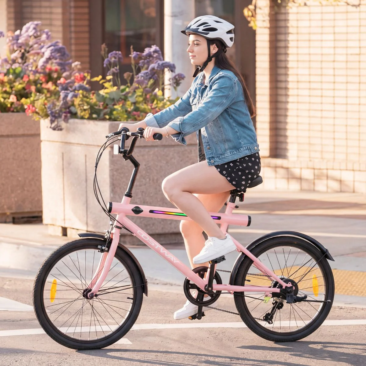 Lighted Cycling Bike with Adjustable Handlebar and Seat - Image 3