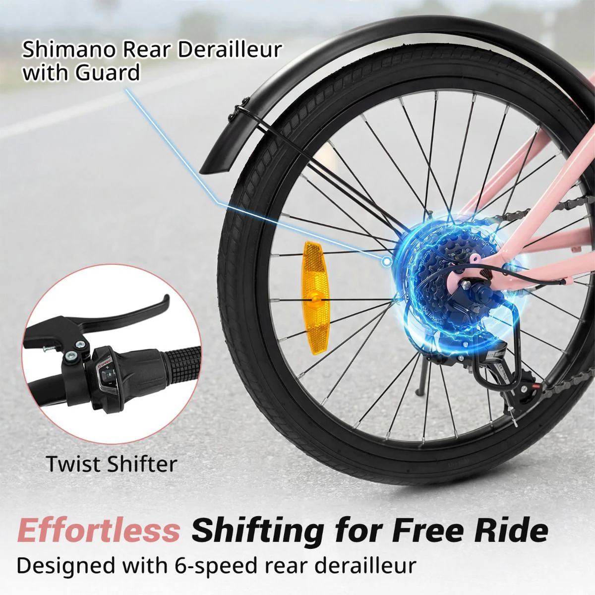 Lighted Cycling Bike with Adjustable Handlebar and Seat - Image 4