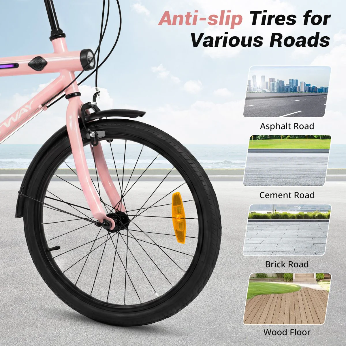Lighted Cycling Bike with Adjustable Handlebar and Seat - Image 6