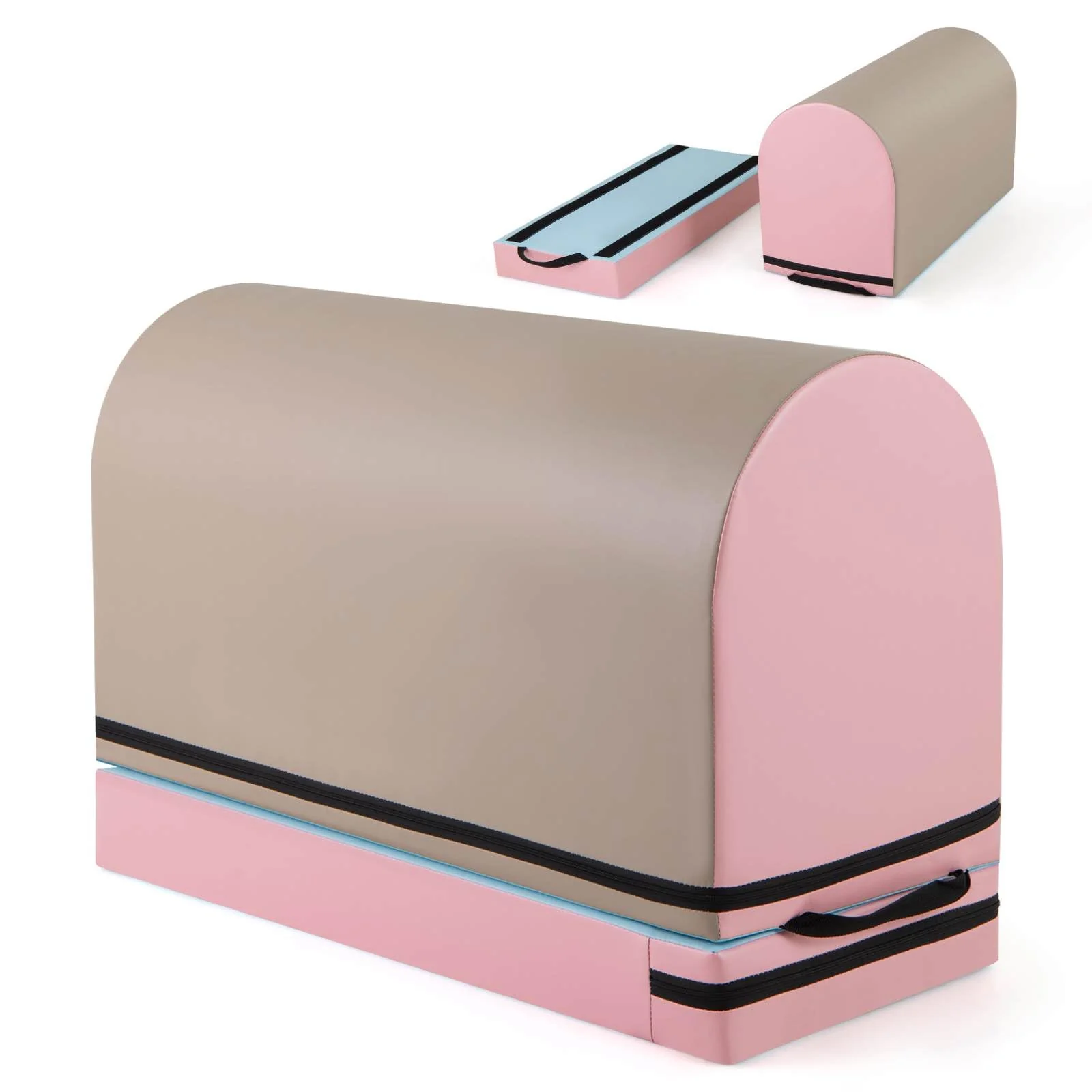 Mailbox Tumbling Aid Trainer, Gymnastics Vaulting Box w/ Detachable Mat - Image 11