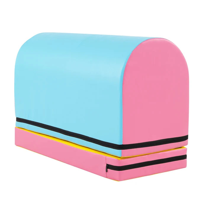 Mailbox Tumbling Aid Trainer, Gymnastics Vaulting Box w/ Detachable Mat - Image 12