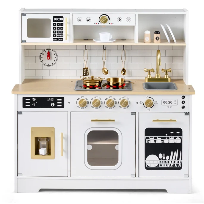 Play Kitchen for Kids with Realistic Lights and Sounds - Image 11