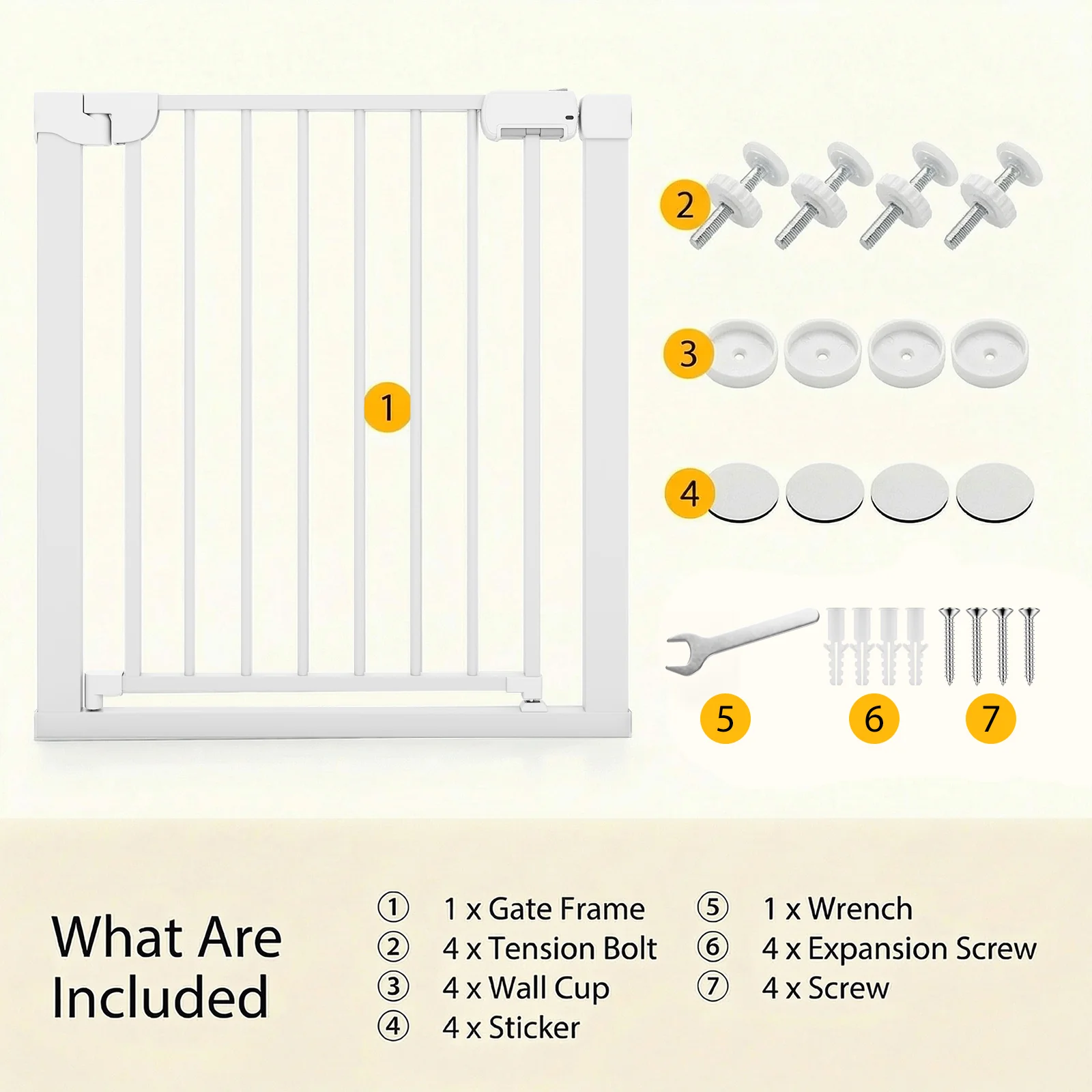 Pressure Mounted Auto-Close Door Gate for Indoor - Image 8