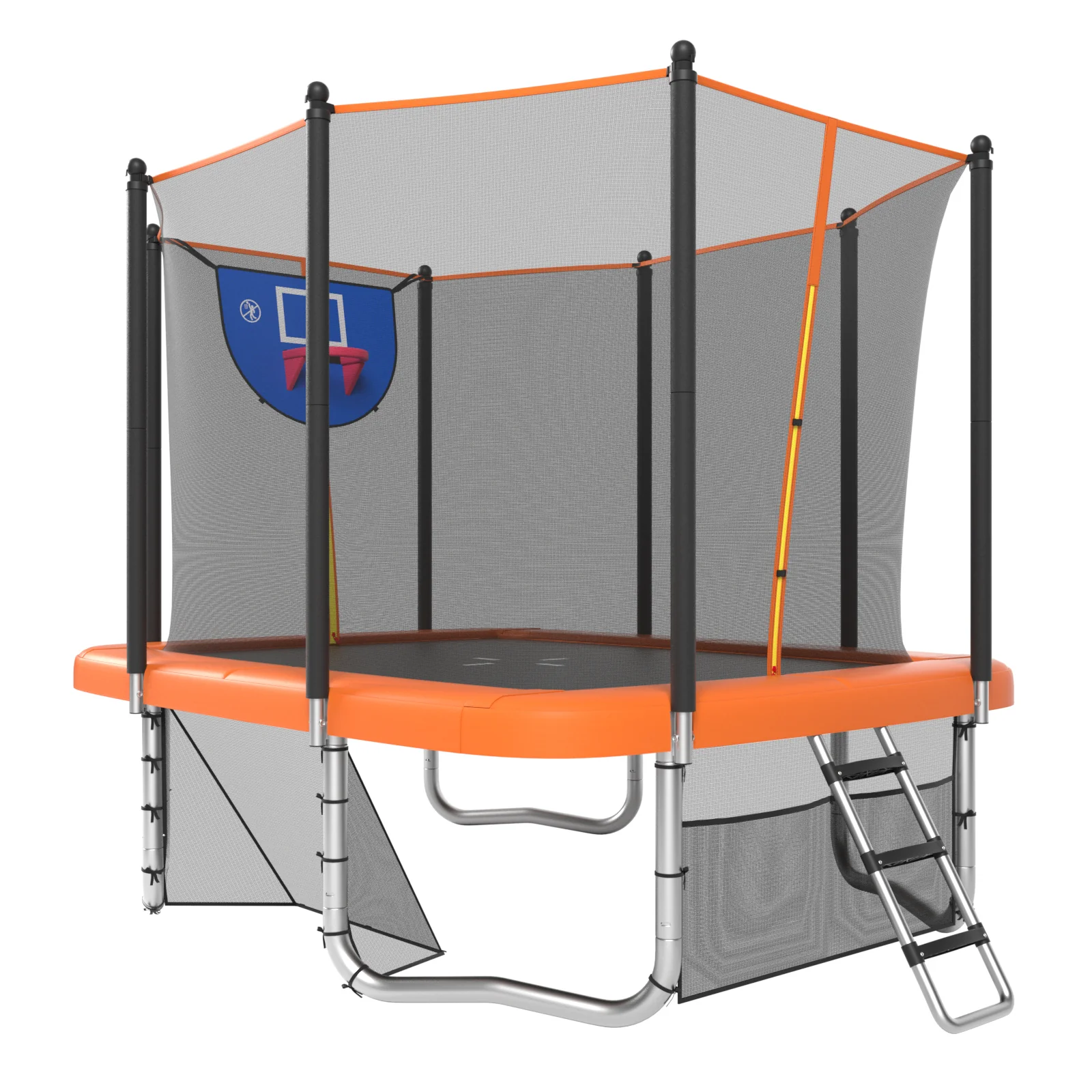 Rectangle Outdoor Trampoline, 10 x 8 FT Heavy-Duty Trampoline for Kids and Adults - Image 12