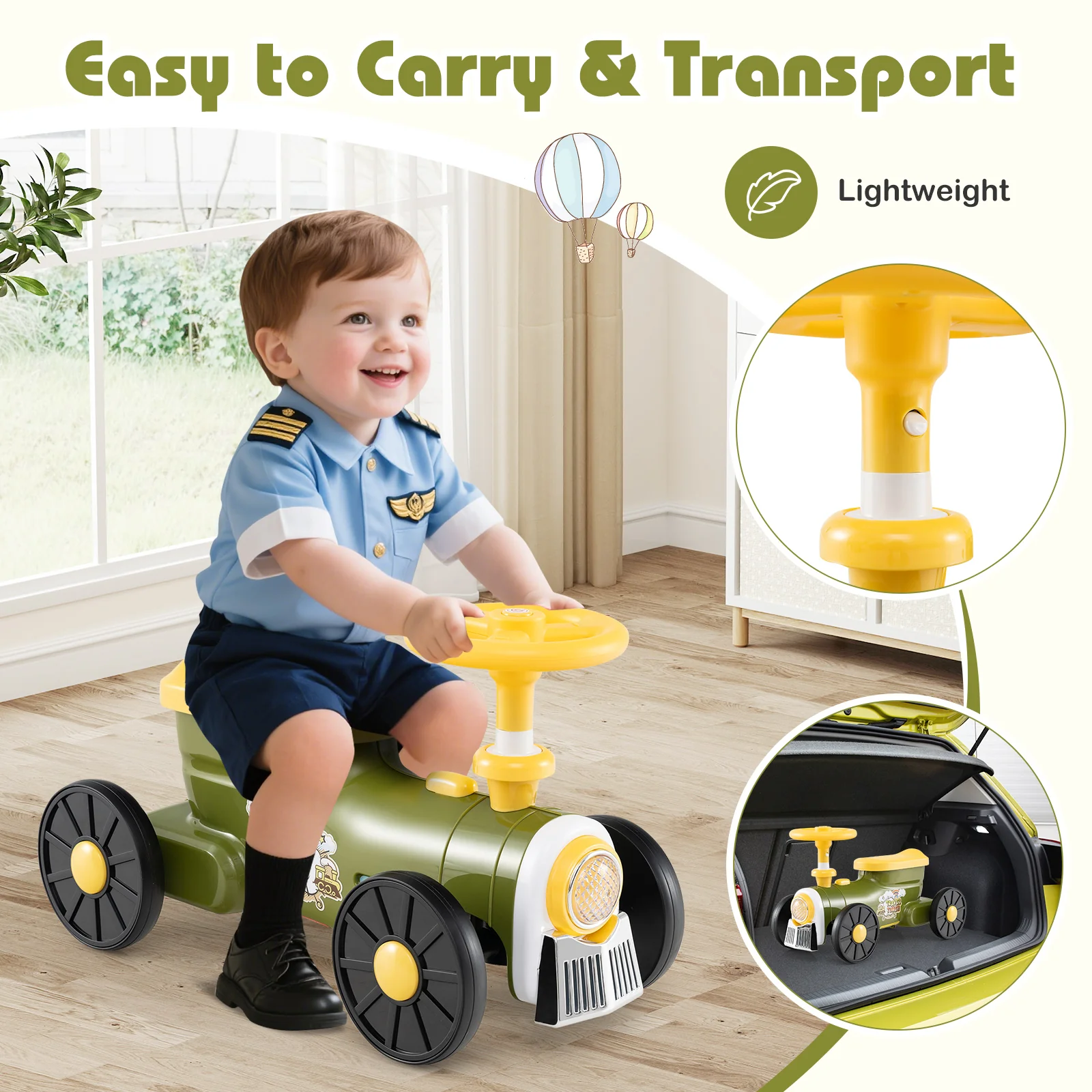 Ride on Push Car, Toddler Ride Racer for Boys Girls Aged 19-36 Months - Image 8