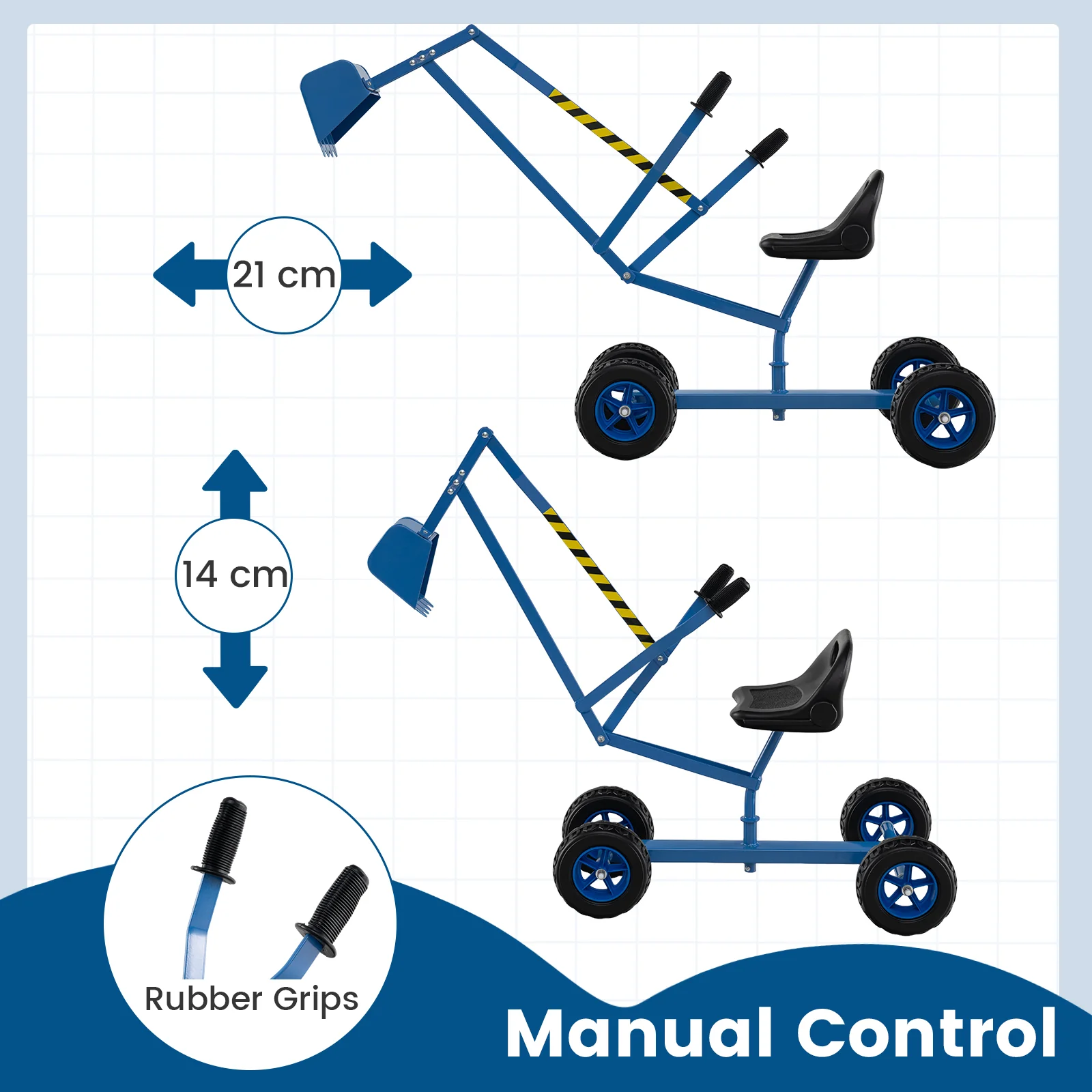 Sand Digger for Kids, Sandbox Toy Digger, Outdoor Construction Excavator for 3+ Years Old Boys and Girls - Image 3
