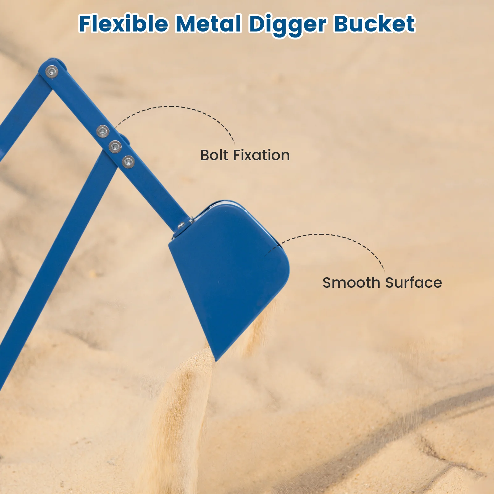 Sand Digger for Kids, Sandbox Toy Digger, Outdoor Construction Excavator for 3+ Years Old Boys and Girls - Image 4