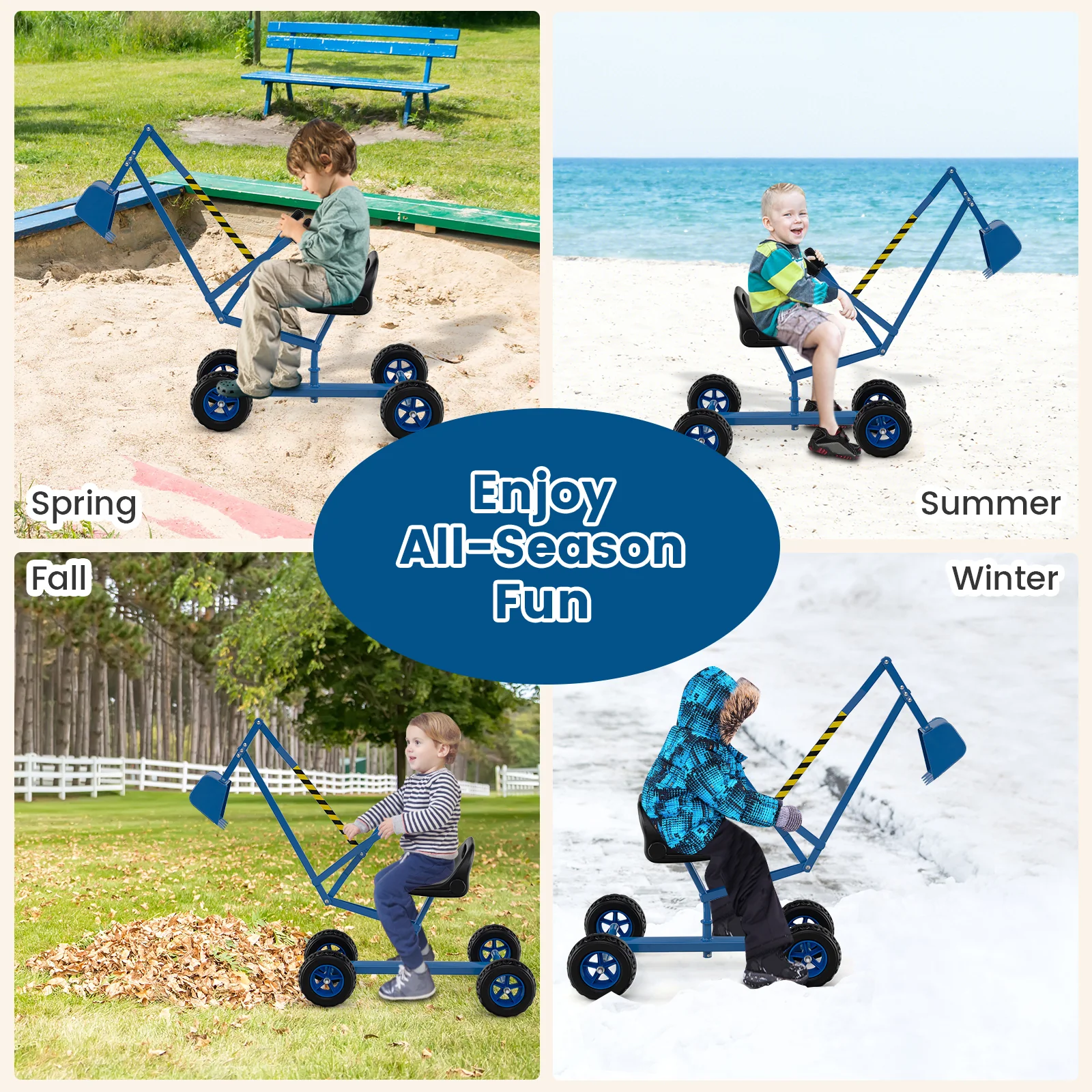 Sand Digger for Kids, Sandbox Toy Digger, Outdoor Construction Excavator for 3+ Years Old Boys and Girls - Image 6