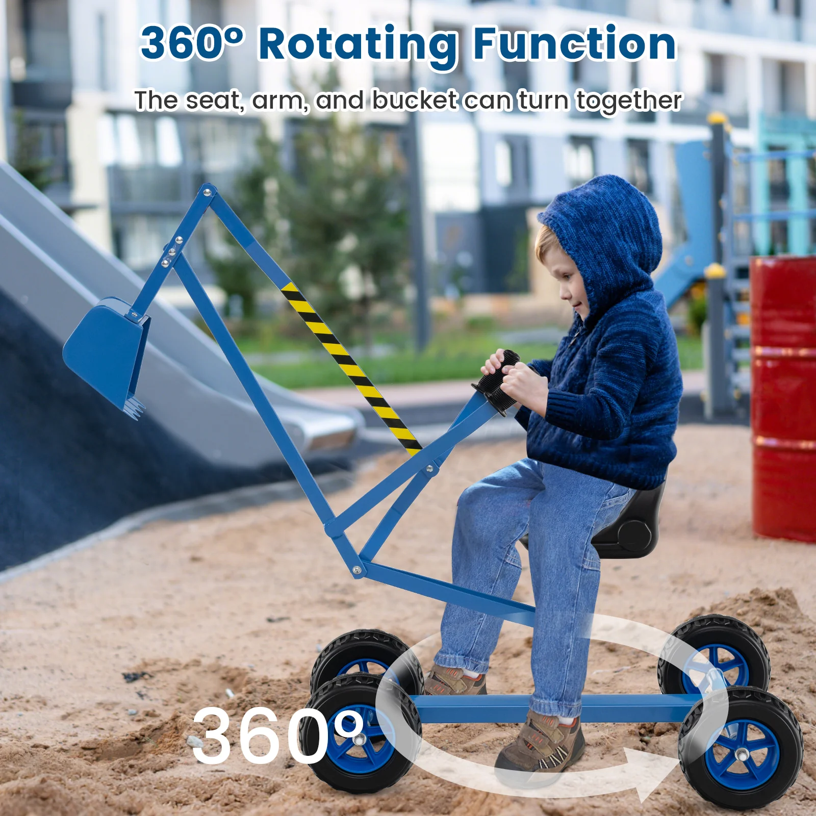 Sand Digger for Kids, Sandbox Toy Digger, Outdoor Construction Excavator for 3+ Years Old Boys and Girls - Image 8
