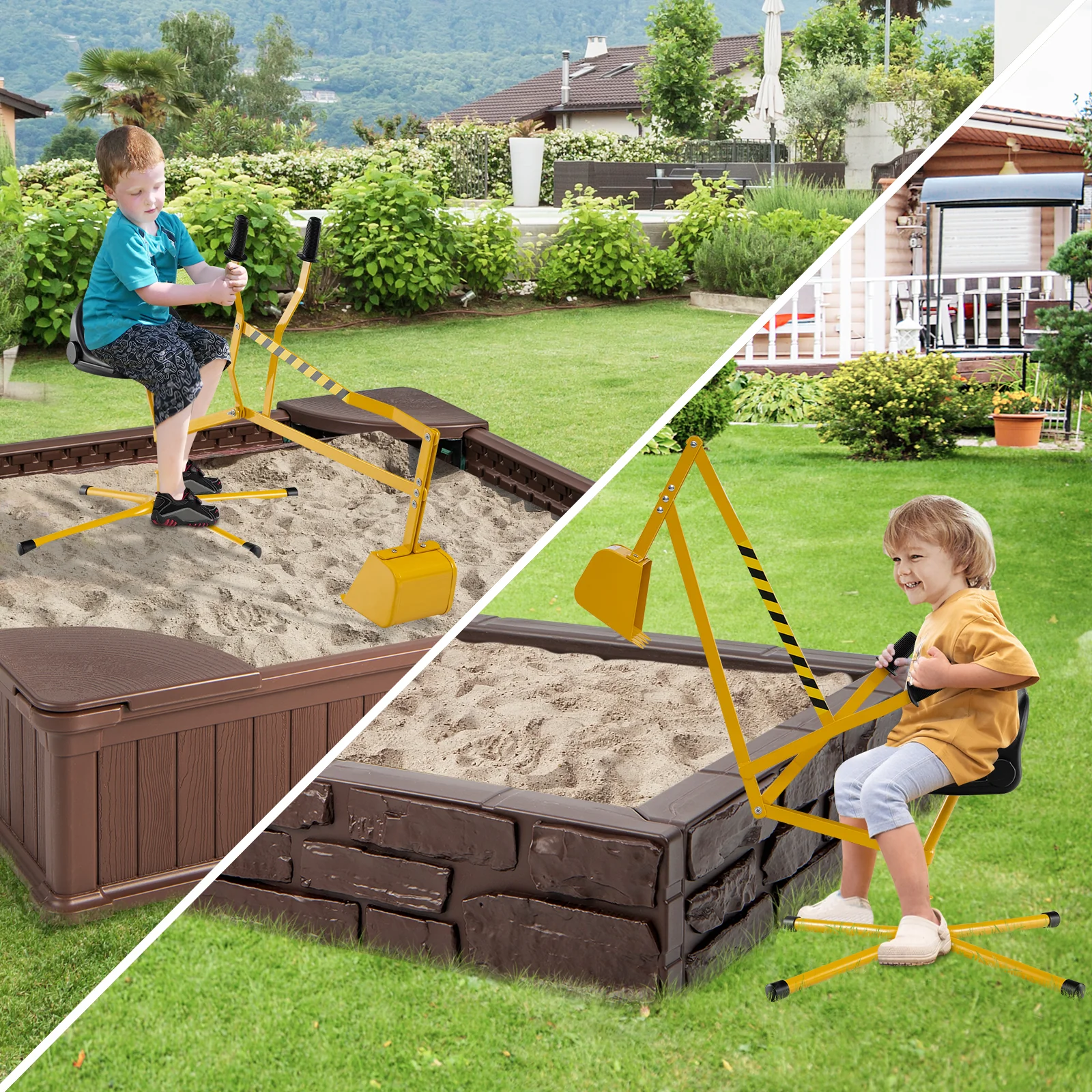 Sandbox Toy Digger, Outdoor Construction Excavator for 3+ Years Old Boys and Girls - Image 2