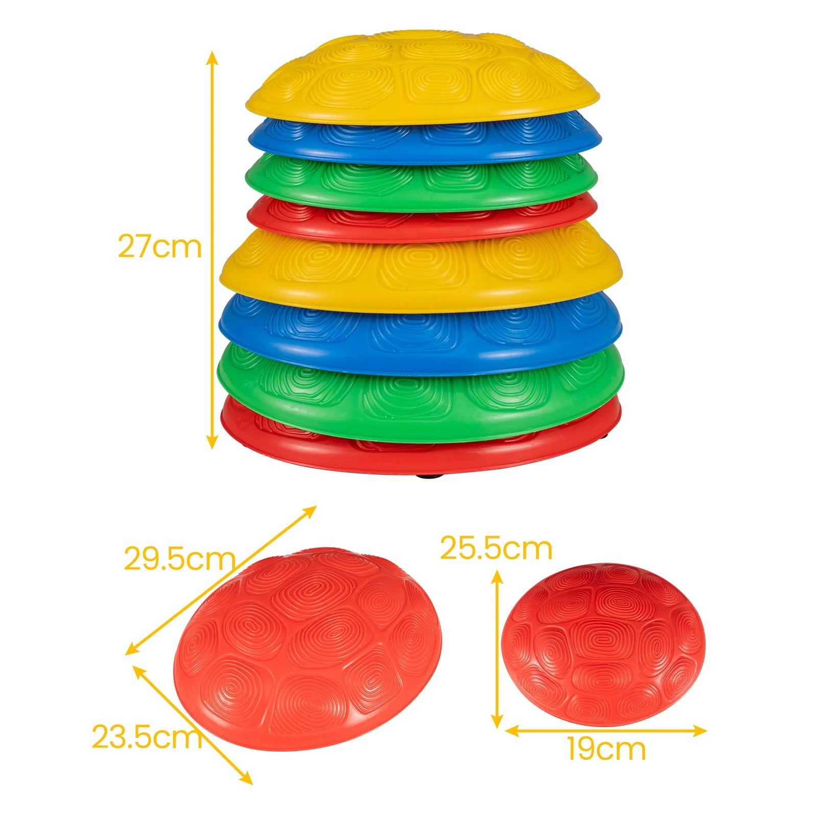 Stepping Stones for Kids Set of 8 Turtle-Themed Balance Stones - Image 4