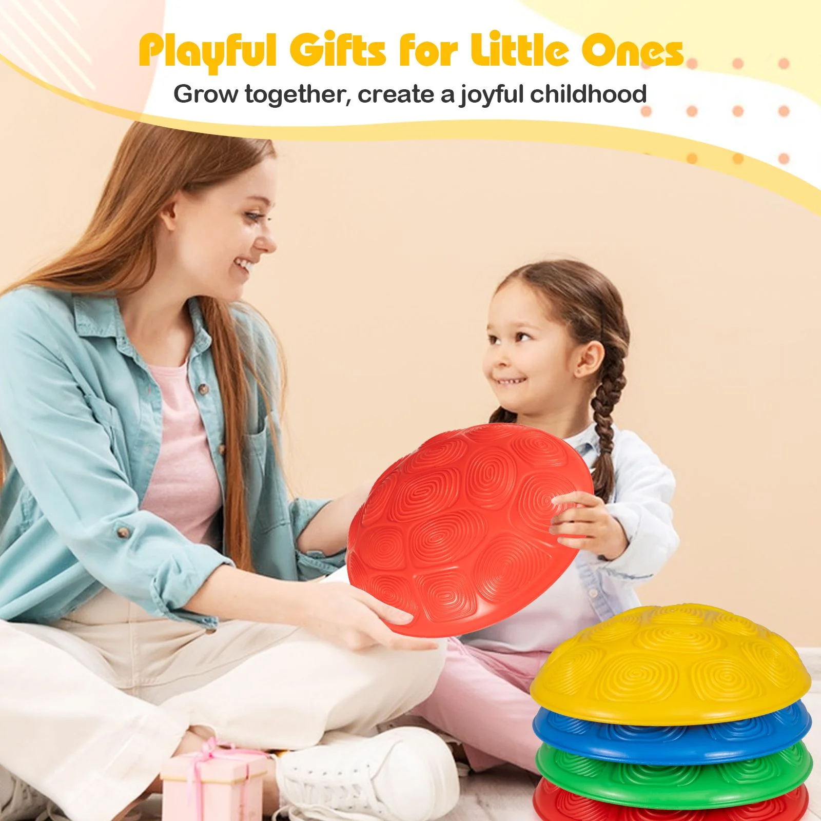 Stepping Stones for Kids Set of 8 Turtle-Themed Balance Stones - Image 8